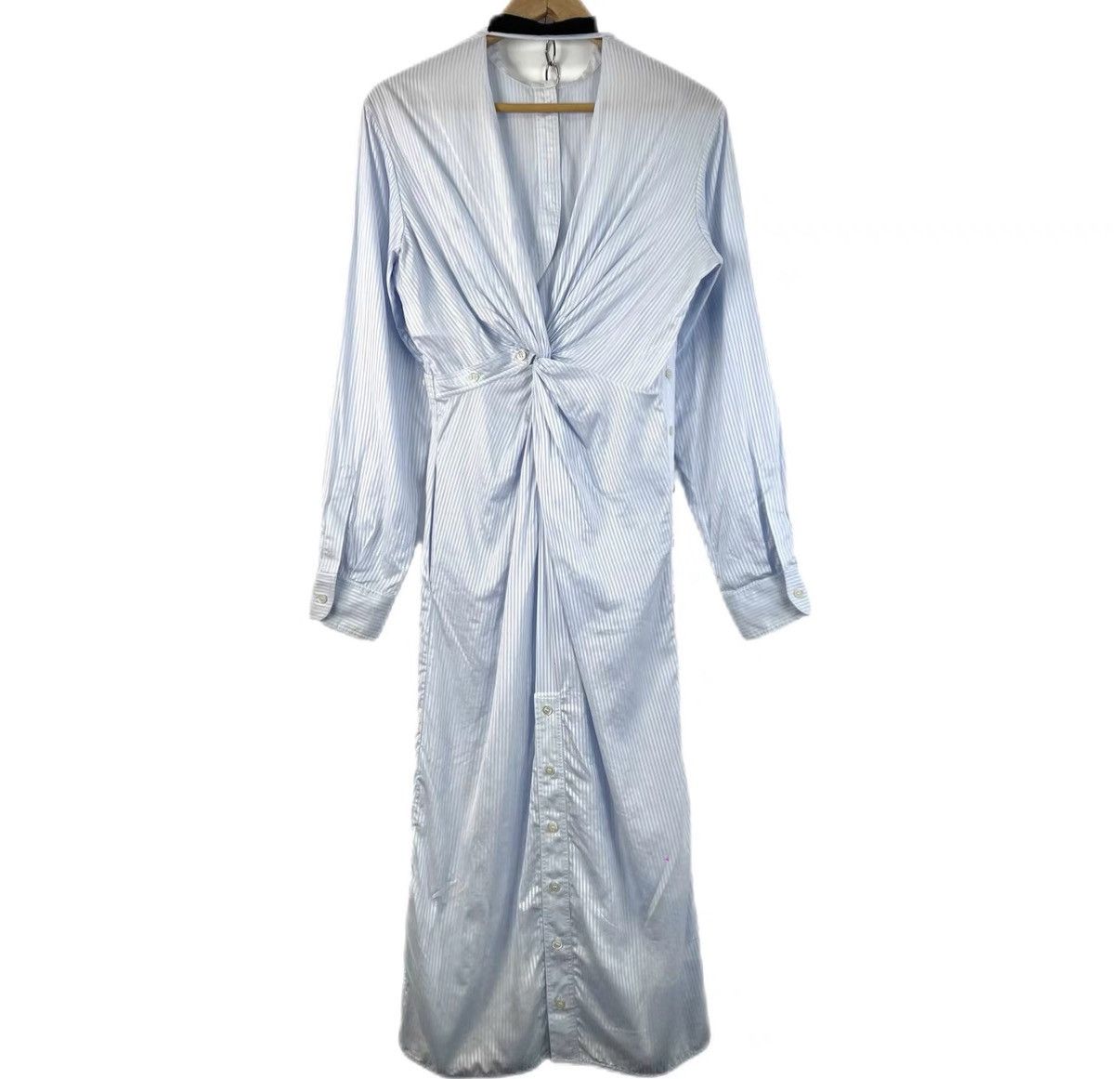 Dior Dior Blue Asymmetric Striped Polo Dress K12 Size XS / US 0-2 / IT 36-38 - 2 Thumbnail