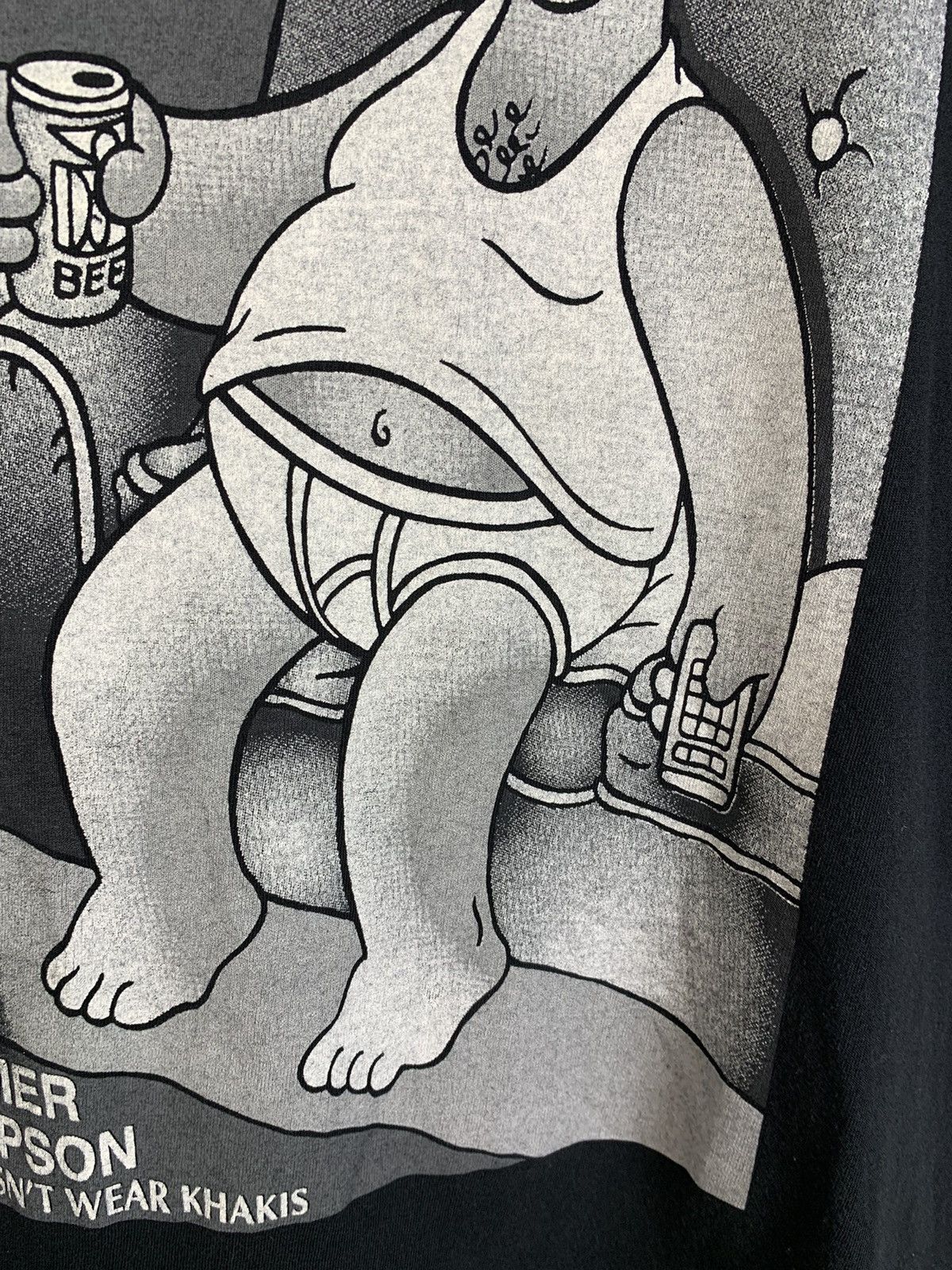 The Simpsons × Vintage Vintage 90’s Homer Simpson Single Stitch T-Shirt Size US S / EU 44-46 / 1 - 12 Thumbnail