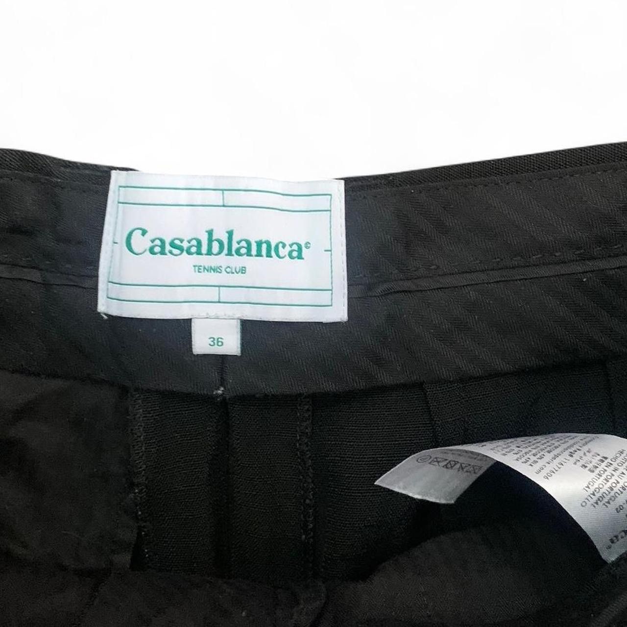 Casablanca Casablanca Black Silk-Blend Wide-Leg Trousers Size 26" / US 2 / IT 38 - 7 Thumbnail