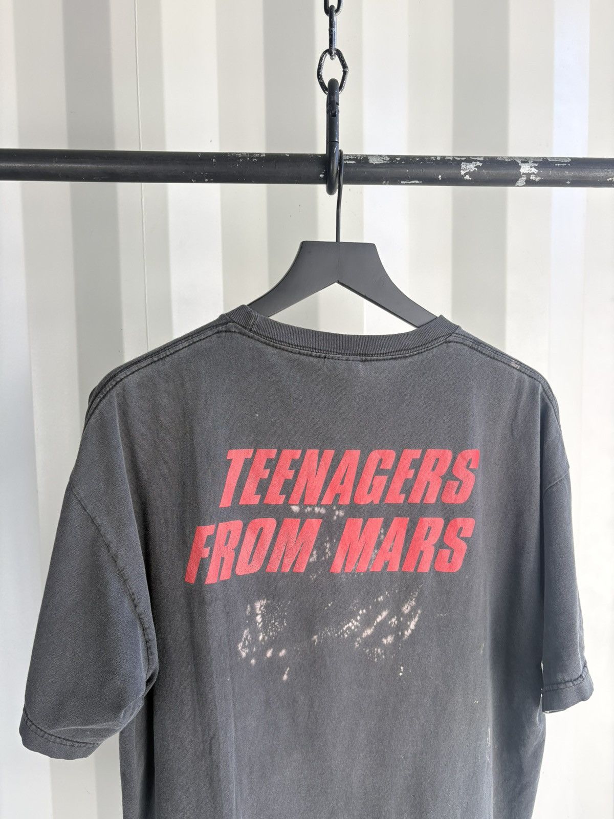 Band Tees Vintage Misfits Horror Biz ShirtDistressed Faded GRUNGE Size US XL / EU 56 / 4 - 4 Thumbnail
