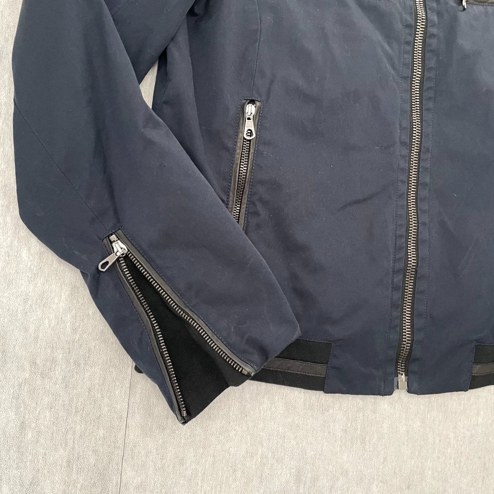 Rag & Bone rag & bone jacket adult 40 blue full zip lined zipper pockets made in usa mens Size US XXS / EU 40 - 5 Thumbnail