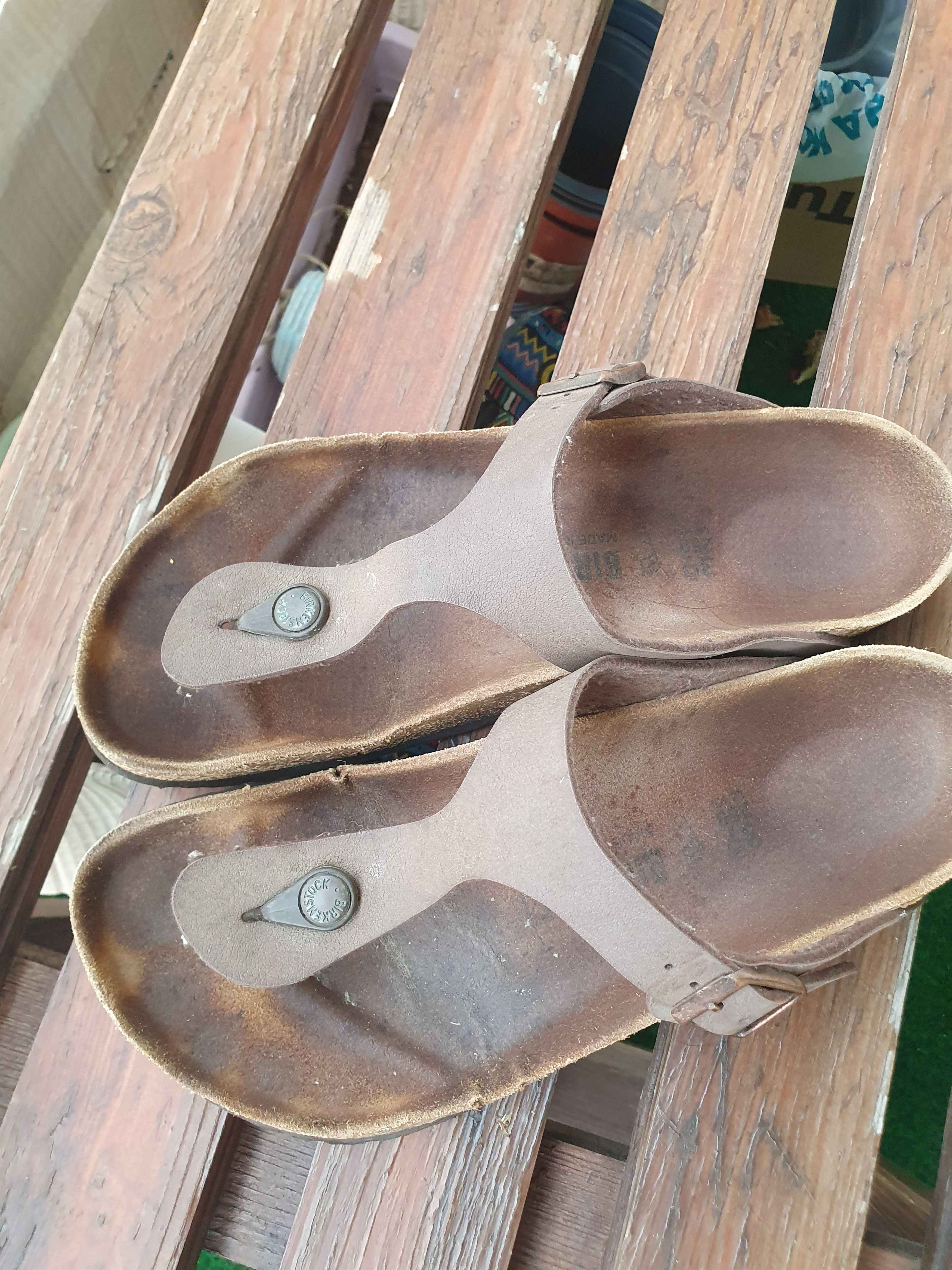 Birkenstock Birkenstock Gizeh Slide Sandals sz 39 Size US 8 / IT 38 - 6 Thumbnail