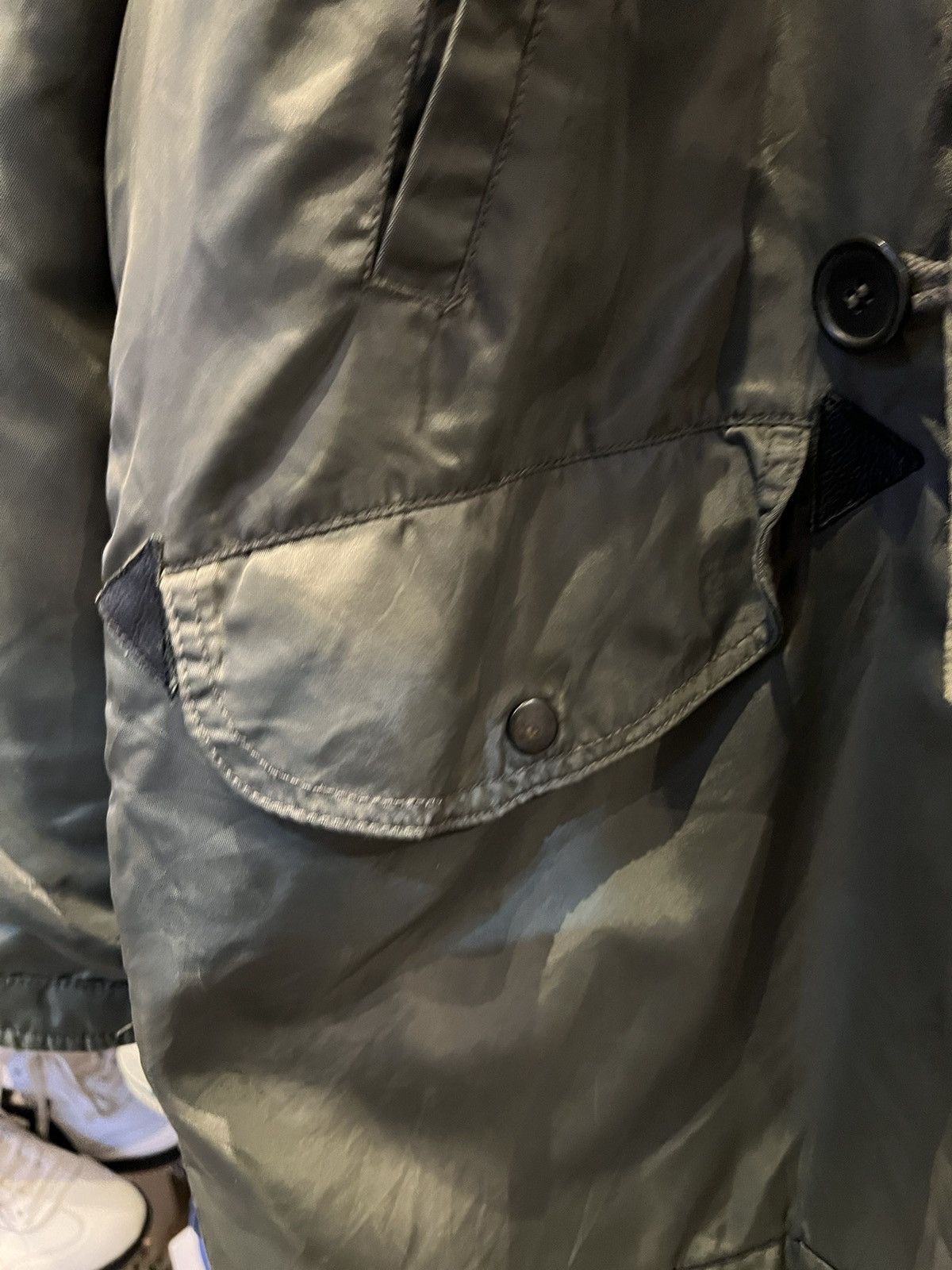 Avirex × Vintage Vintage 90s Avirex Military Hoodie Sherpa Bomber Jacket Size US M / EU 48-50 / 2 - 8 Thumbnail