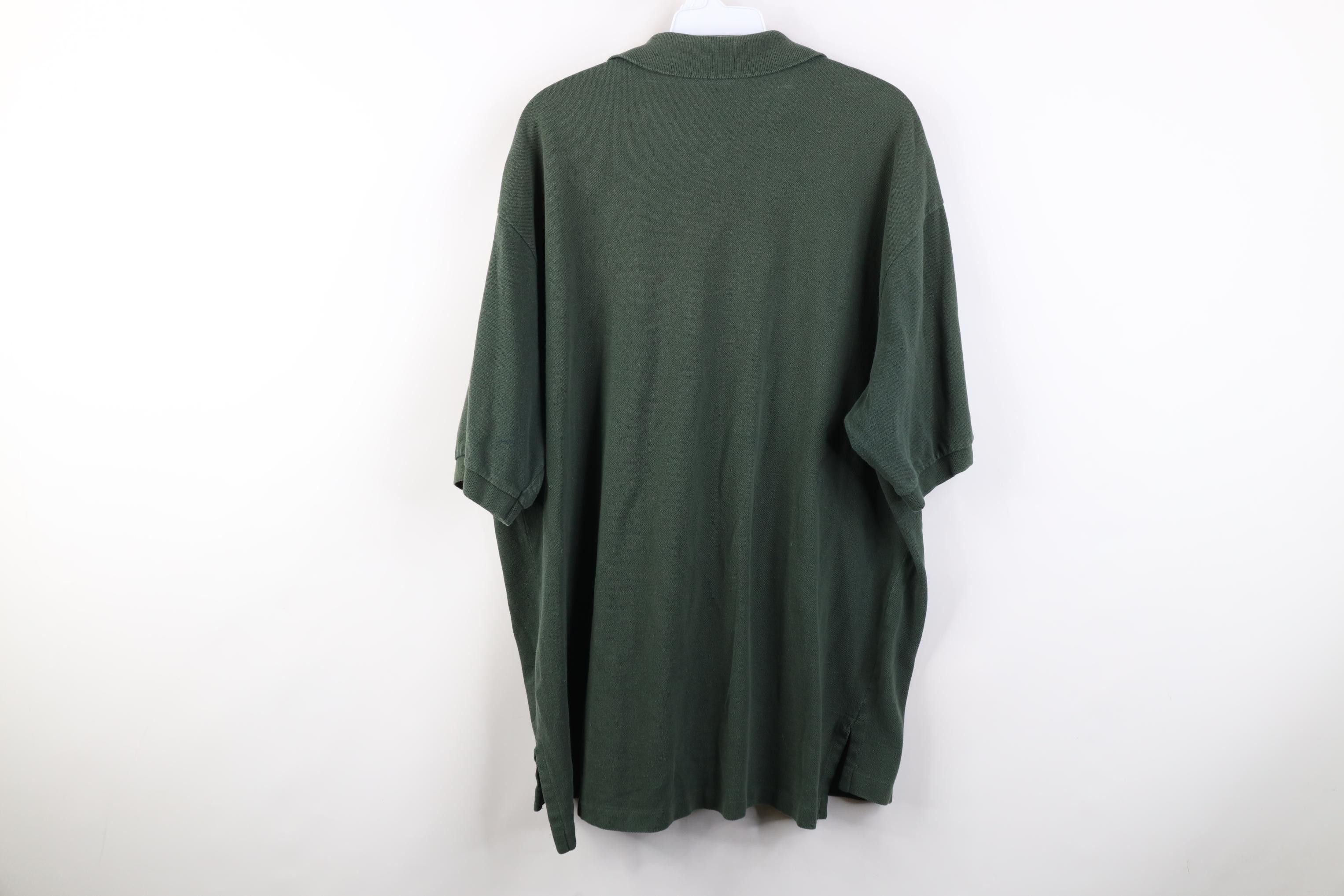 Polo Ralph Lauren Vintage 90s Ralph Lauren Pique Cotton Golf Polo Shirt Green Size US XL / EU 56 / 4 - 12 Thumbnail