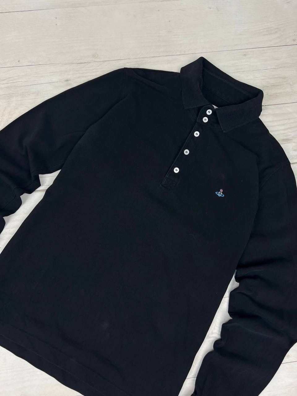 Vintage Vivienne Westwood Polo Long Sleeve Orb Logo Size US L / EU 52-54 / 3 - 2 Thumbnail