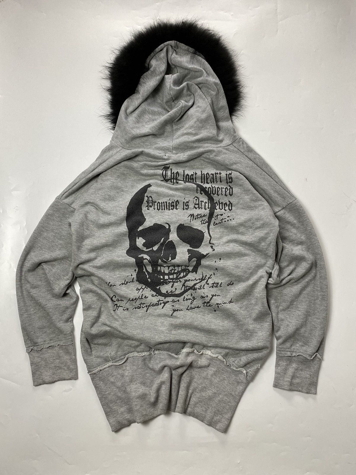 If Six Was Nine × Japanese Brand × Le Grande Bleu (L.G.B.) Fur hoodie poem skull 💀 japanese brand Size US L / EU 52-54 / 3 - 5 Thumbnail