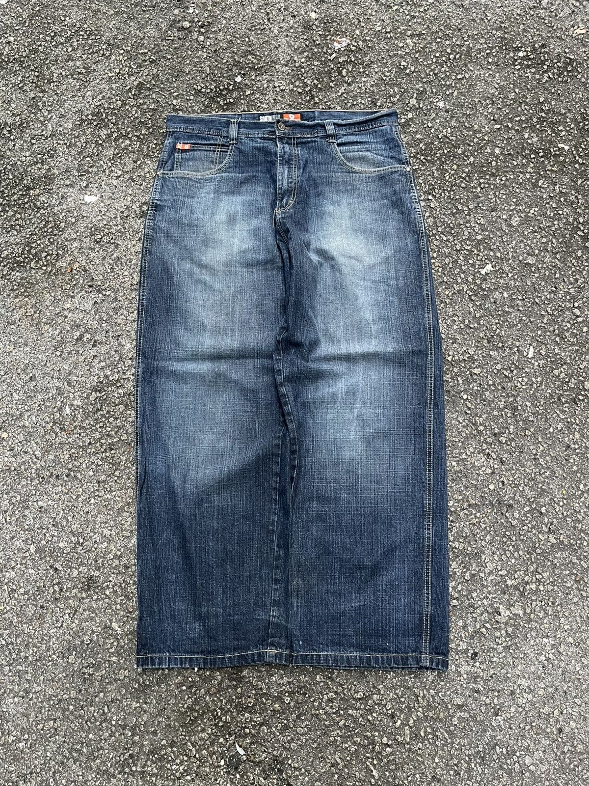 Southpole Y2K Southpole Orange Tab Baggy Jeans Faded Blue Denim Jnco Size US 38 / EU 54 - 2 Thumbnail