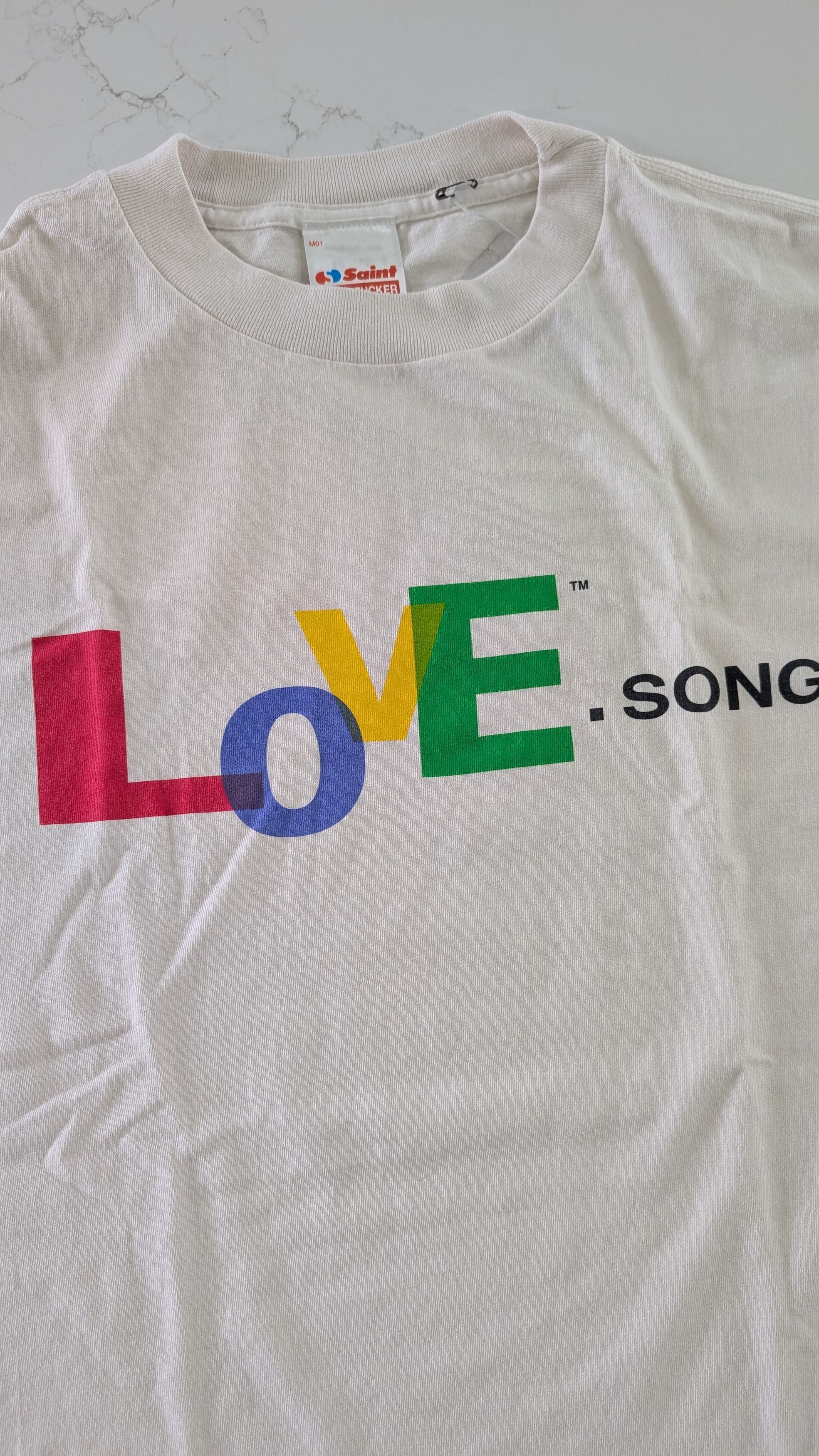 Saint Michael Saint Michael Love Song T-Shirt White XXL Size US XXL / EU 58 / 5 - 2 Thumbnail