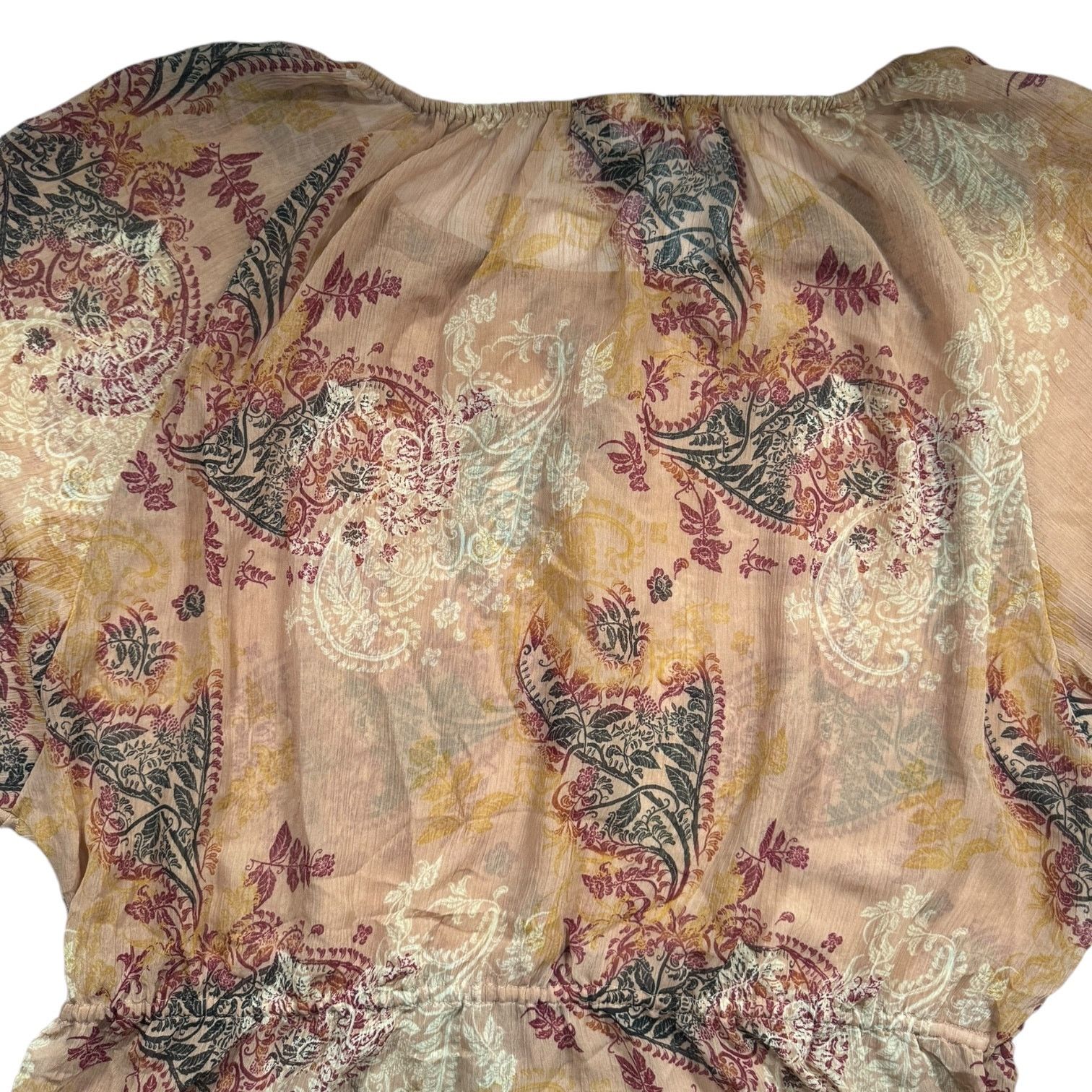 Other Lane Bryant Sheer Top with Floral Paisley Pattern Size 18/20 Size XXL / US 16-18 / IT 52-54 - 5 Thumbnail