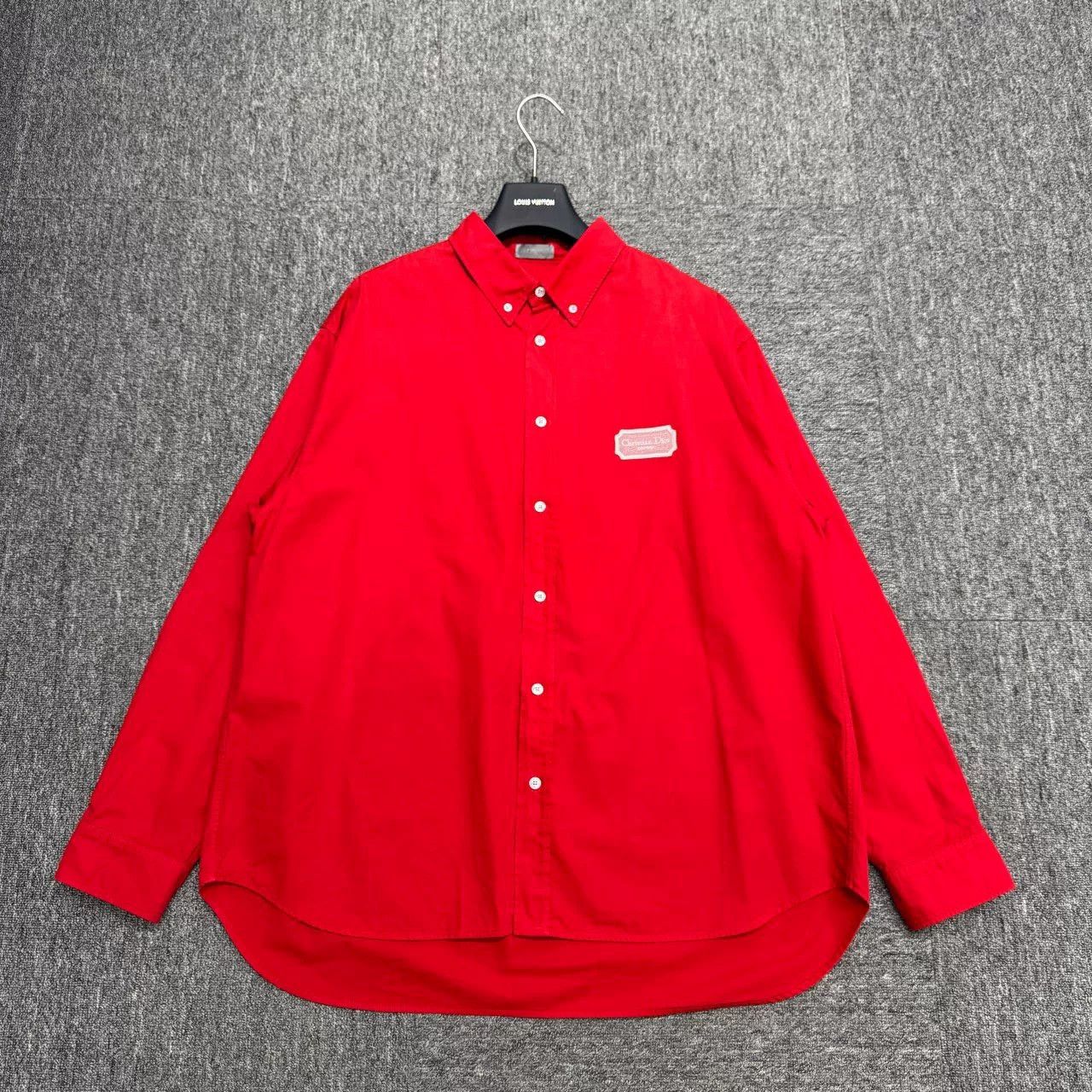 Dior red dior logo long sleeve shirt Size US L / EU 52-54 / 3 - 1 Thumbnail