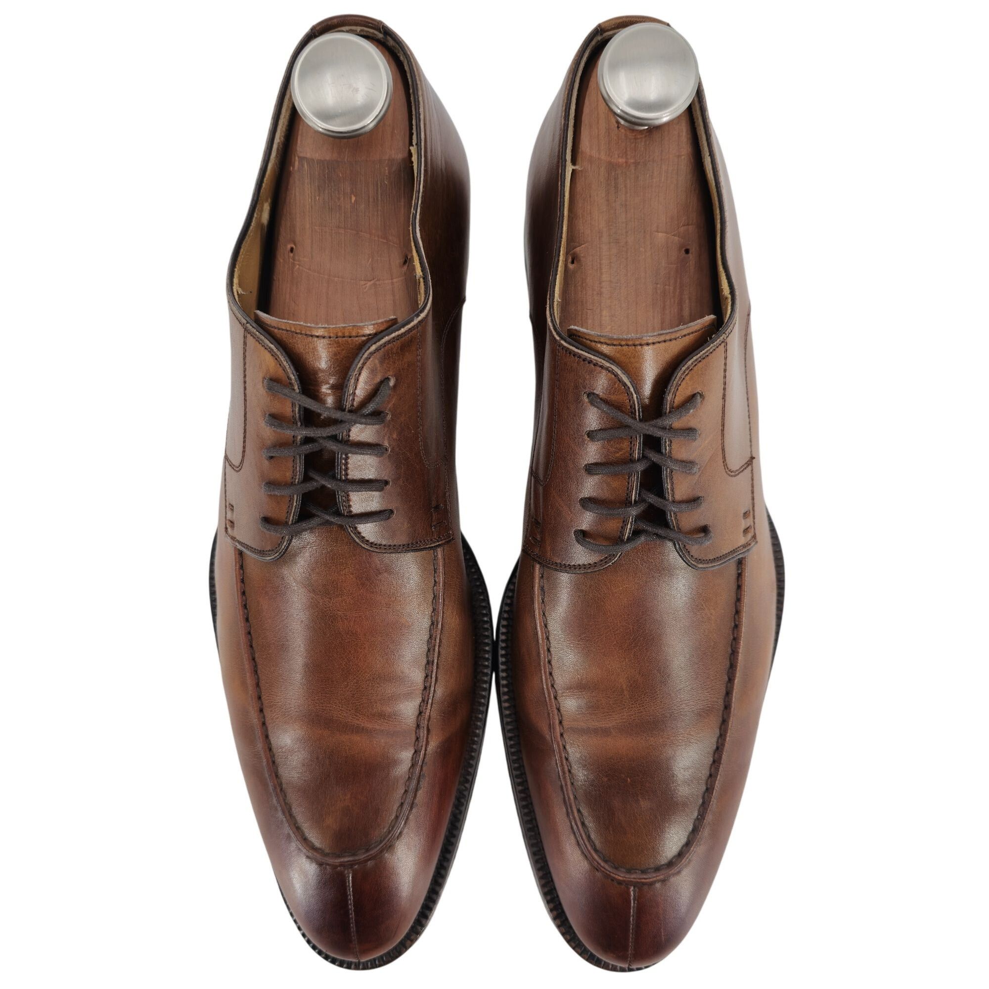 Magnanni Magnanni Spain Men's 11 Brown Leather Dress Shoes Split-toe Size US 11 / EU 44 - 2 Thumbnail