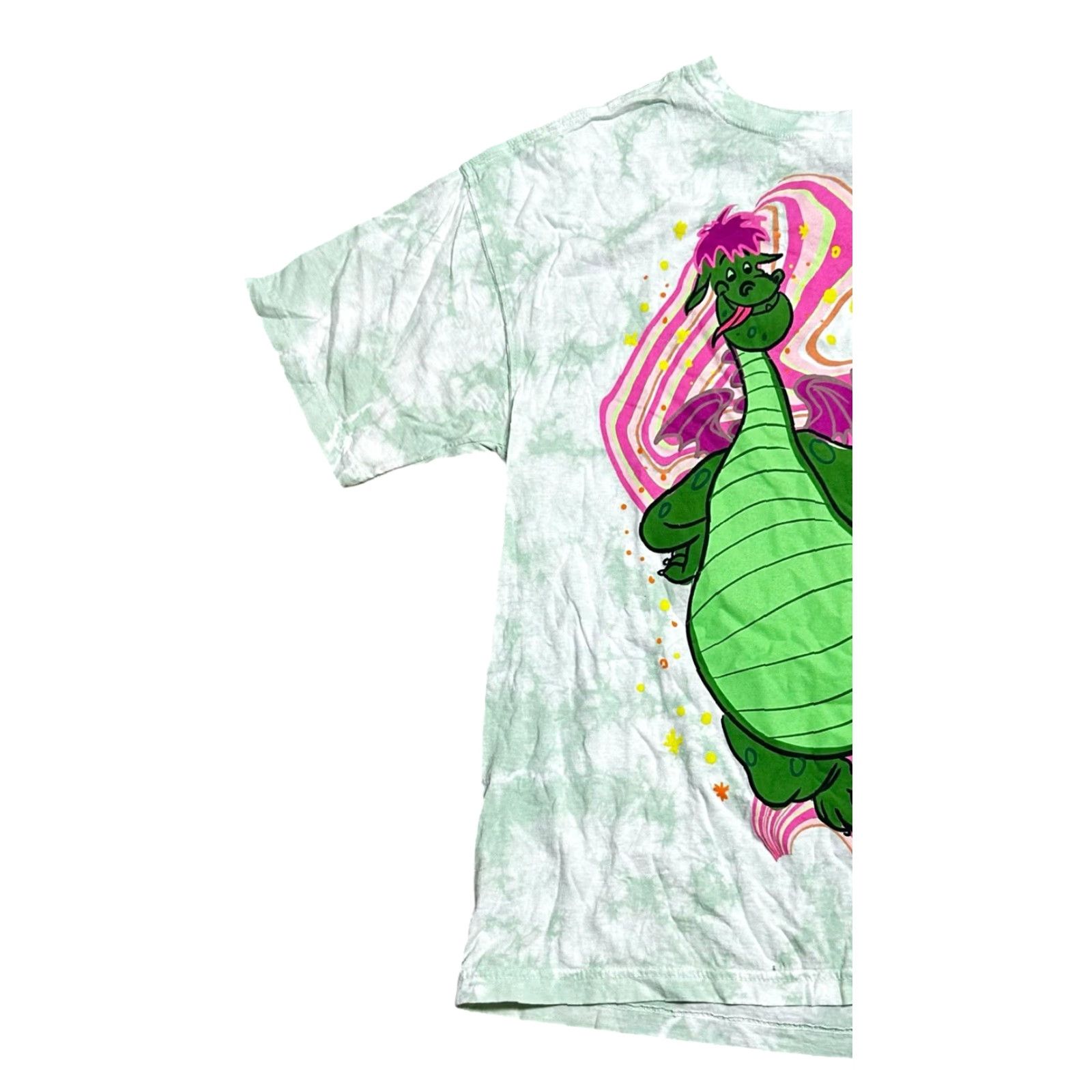 Disney VINTAGE Pete's Dragon T-Shirt DISNEY Tee Green Elliot Tie Dye Double Sided Adult Small Size US S / EU 44-46 / 1 - 3 Thumbnail