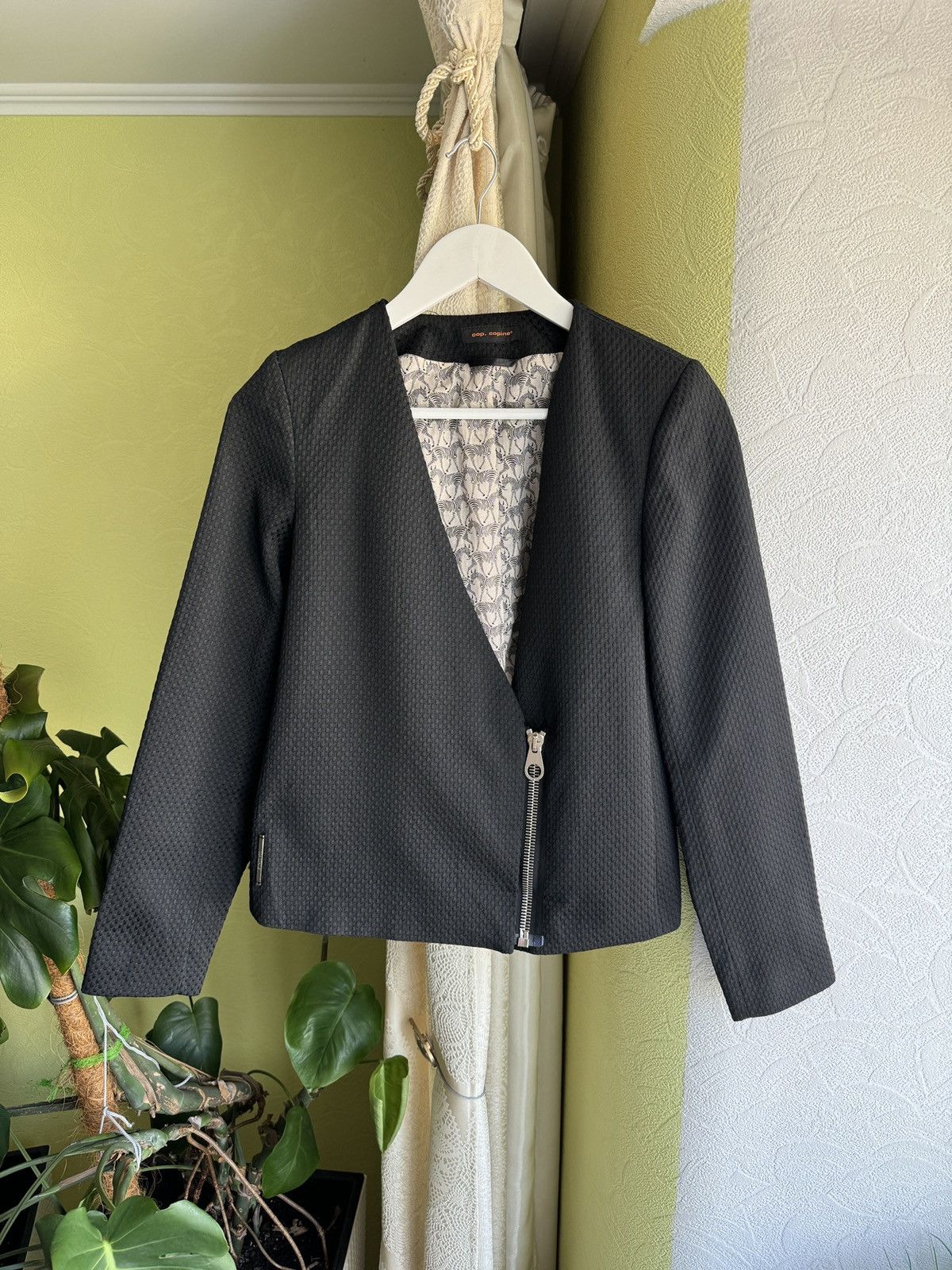 Cop Copine Cop Copine Asymmetric Zip Blazer Avant Garde Jpg style Size S / US 4 / IT 40 - 1 Thumbnail