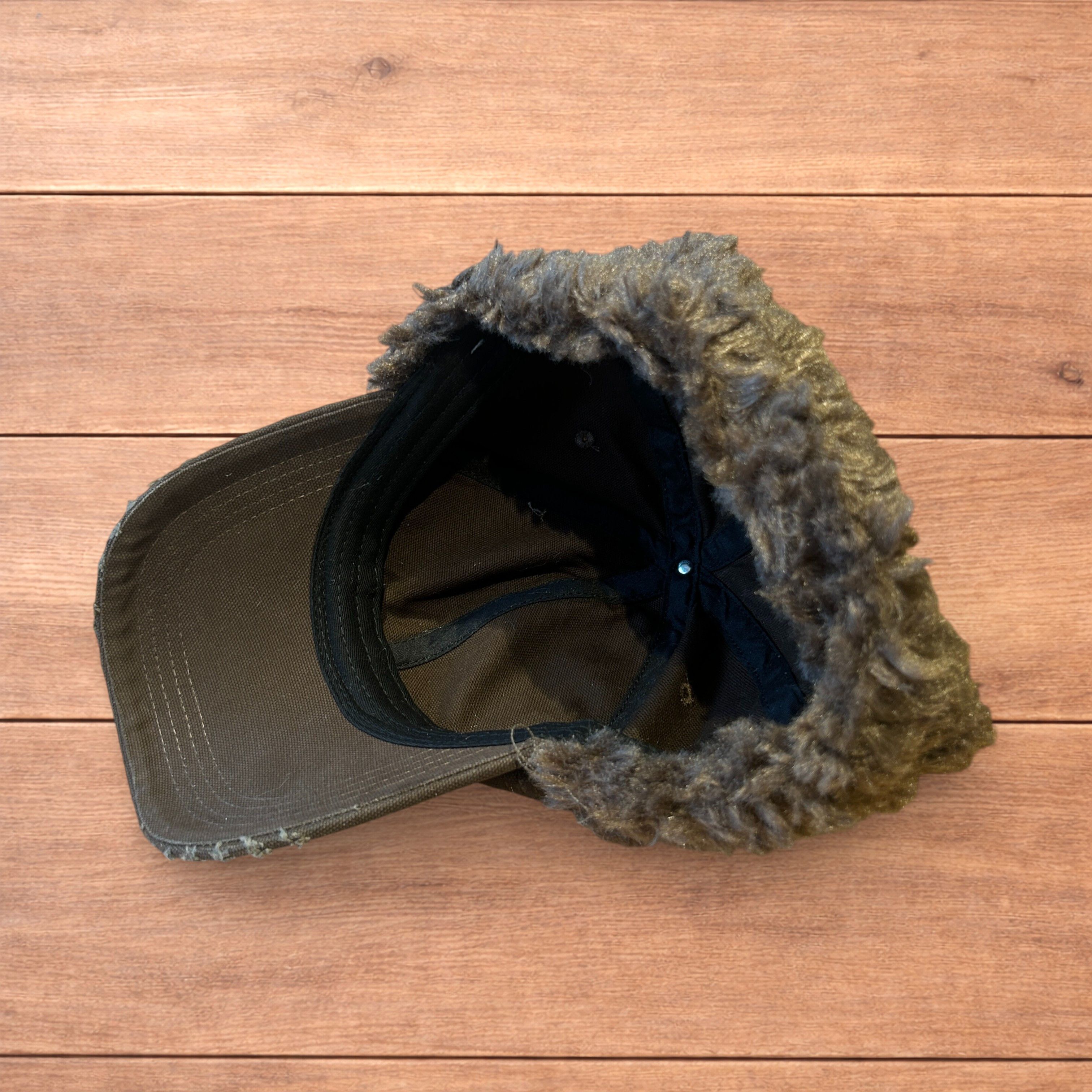 Japanese Brand Vintage style trapper Russian ear flap hat in brown colour. Size ONE SIZE - 7 Thumbnail