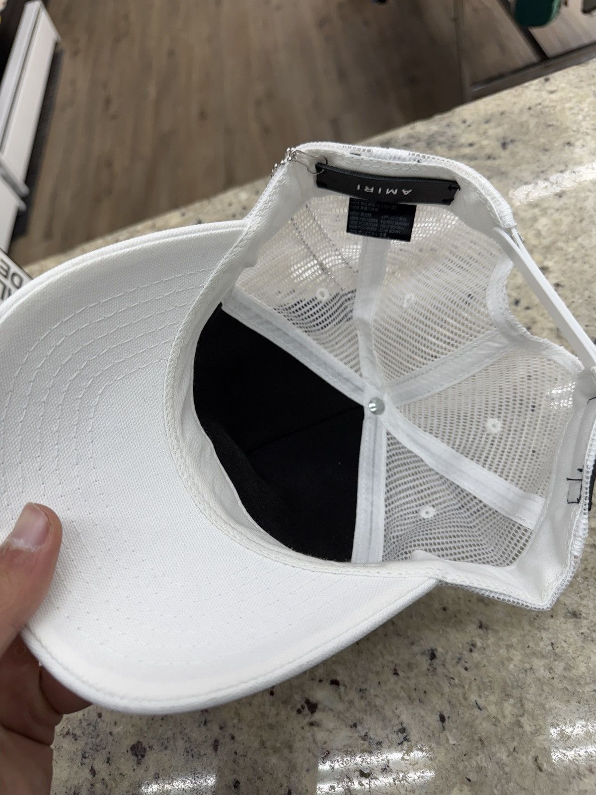 Amiri Amiri White Zig Zag Trucker Hat Size ONE SIZE - 7 Thumbnail
