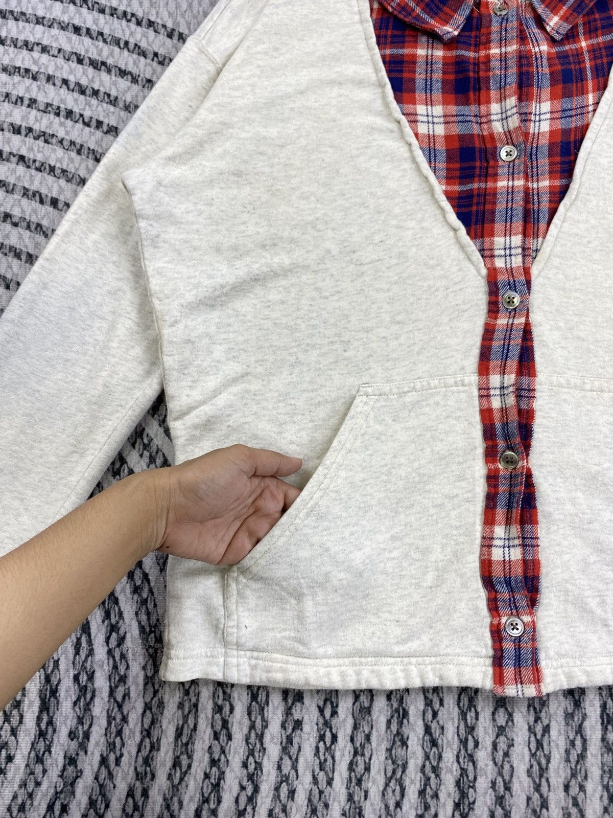mercibeaucoup Vintage Mercibeaucop Red Brick Cardigan Style Jacket Size L / US 10 / IT 46 - 7 Thumbnail