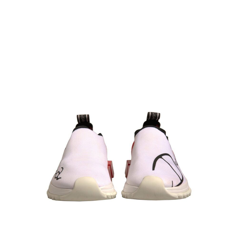 Dolce & Gabbana Dolce & Gabbana White Red Low Top Sorrento Sneakers Shoes Size US 8 / IT 38 - 2 Thumbnail