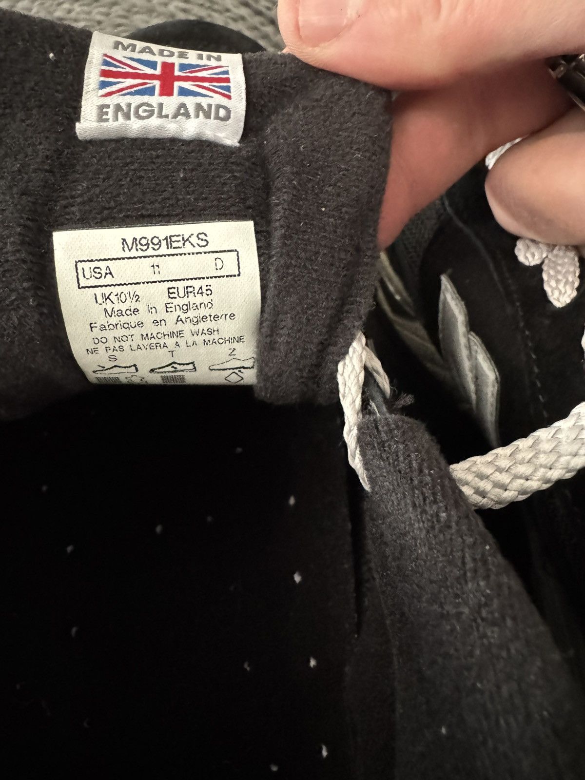 New Balance MADE in UK 991v1 Shoes black and silver Size US 11 / EU 44 - 9 Thumbnail