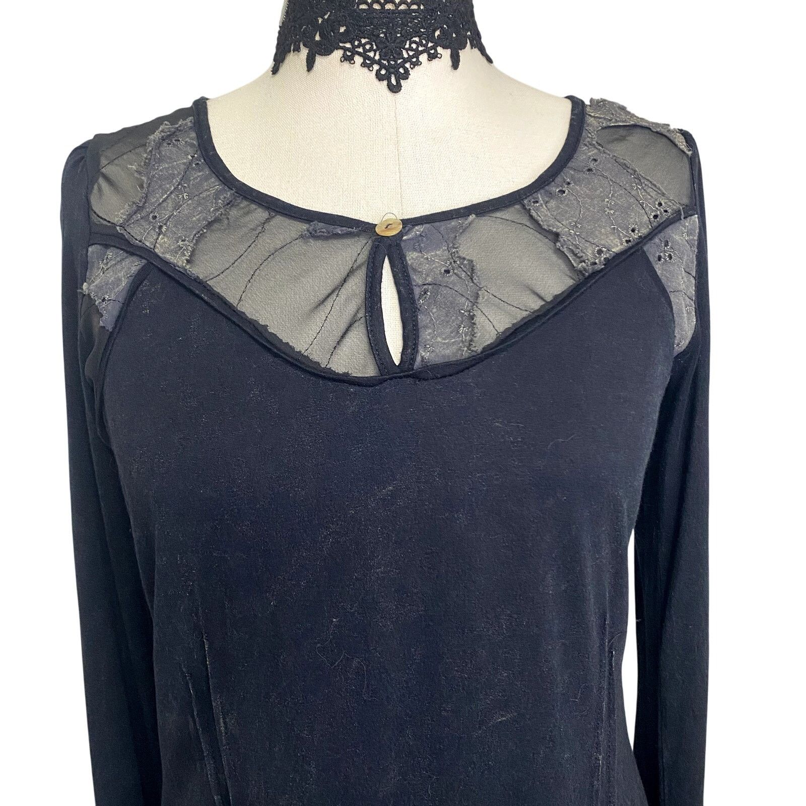 Vintage Vintage Y2k USA Kimchi Blue Coquette Grunge Longsleeve Top Size S / US 4 / IT 40 - 2 Thumbnail