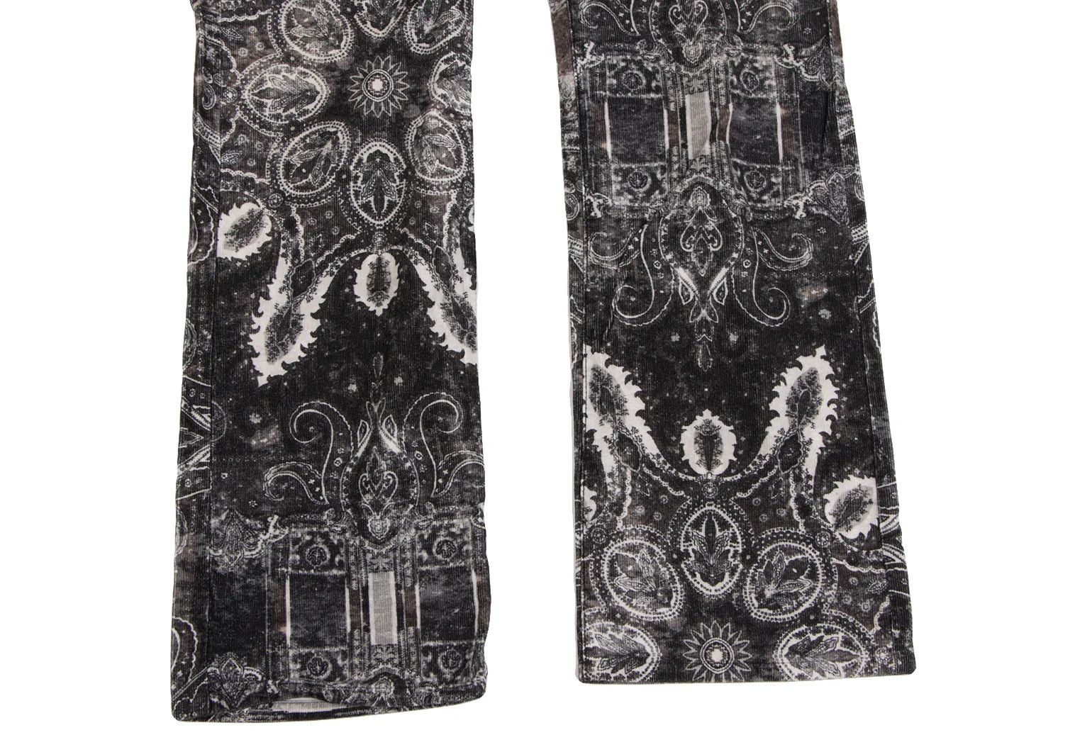 Jean Paul Gaultier Corduroy Flared Pants in Black and Off-White Size US 32 / EU 48 - 10 Thumbnail
