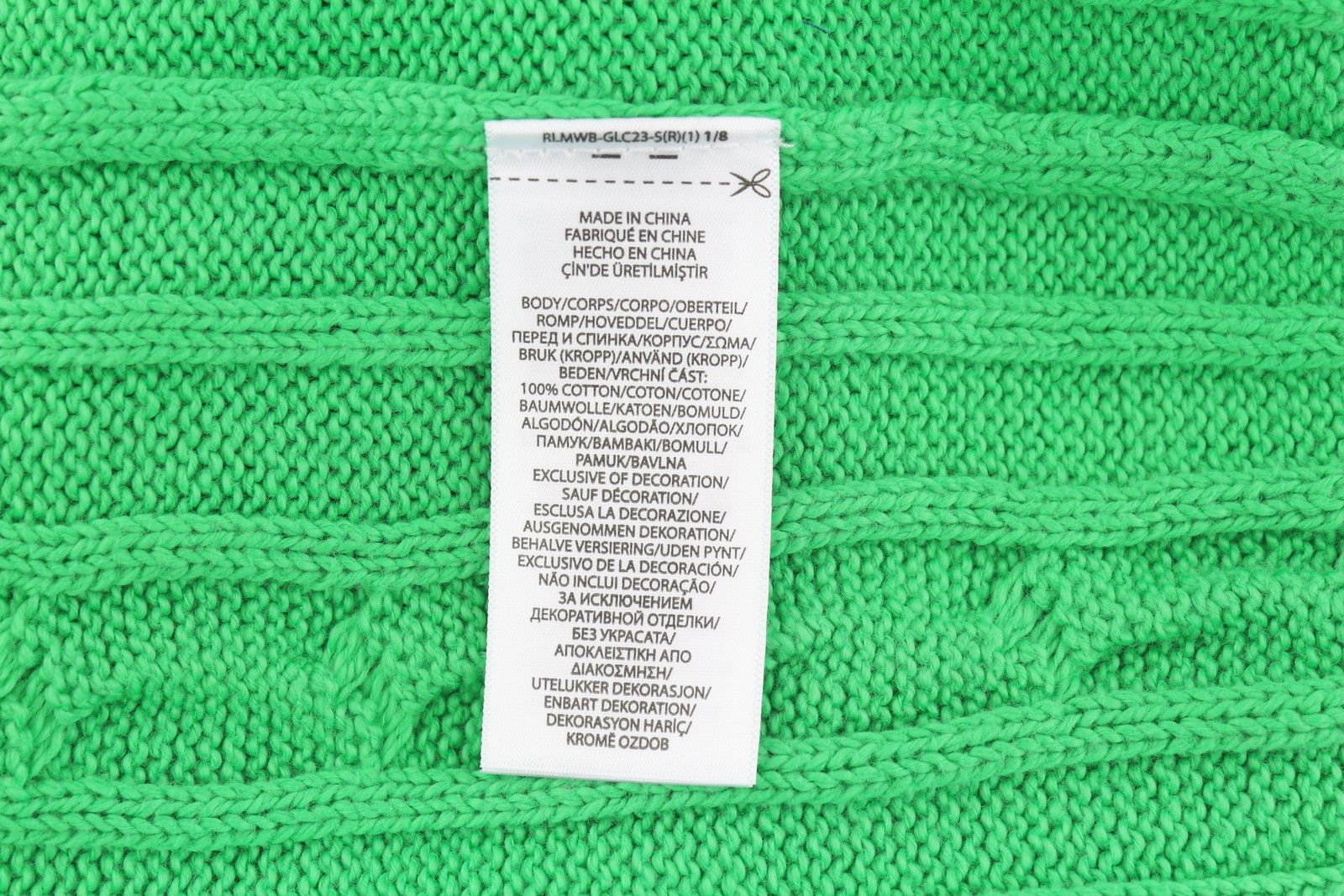 Polo Ralph Lauren L Green Pullover Cable Knit Round Neck Jumper 84630 Size US L / EU 52-54 / 3 - 7 Thumbnail