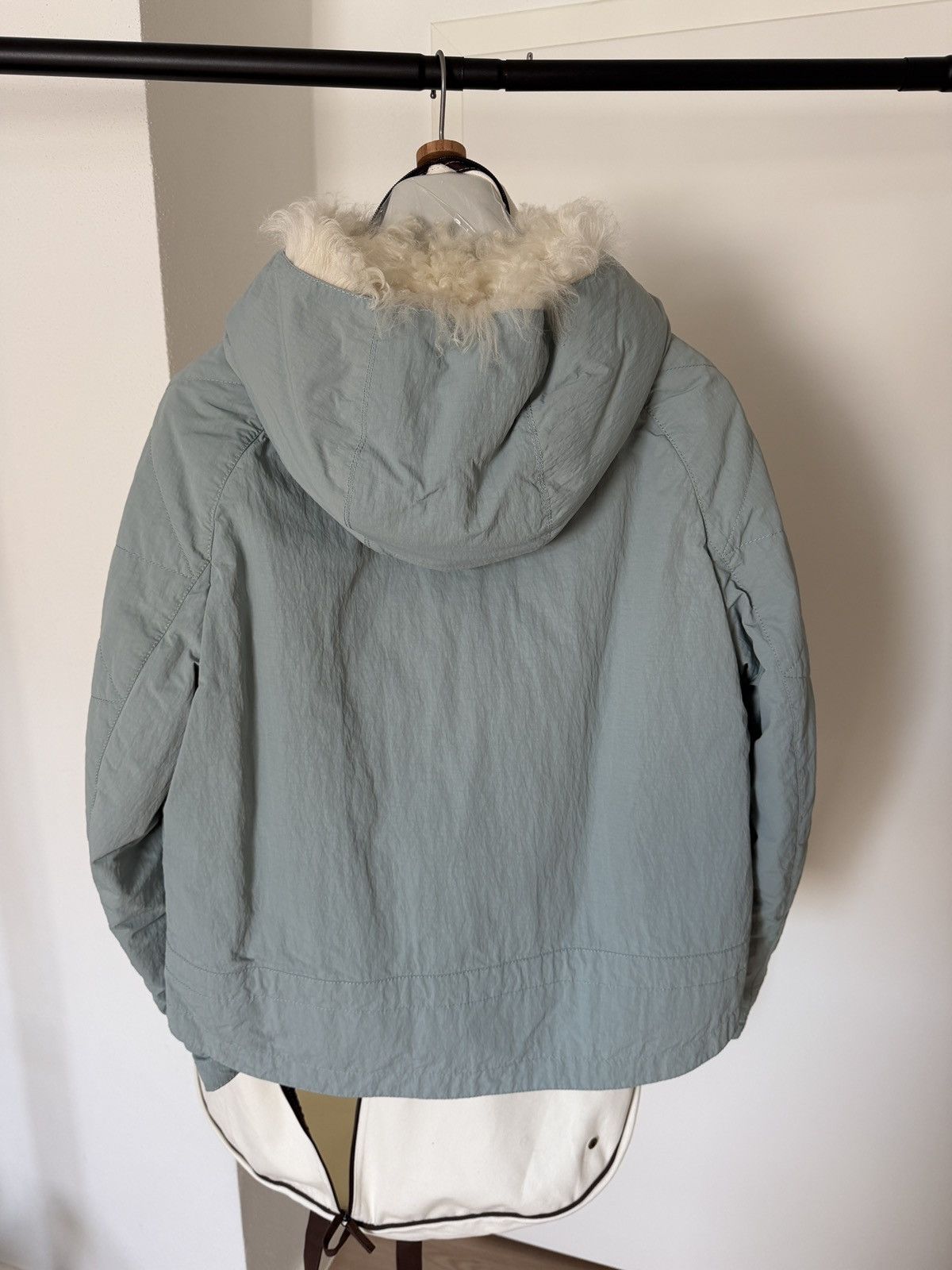 Hermes $20,000 FW22 Mens Runway 2 in 1 Ice Blue Lamb Fur Jacket Size US M / EU 48-50 / 2 - 17 Thumbnail