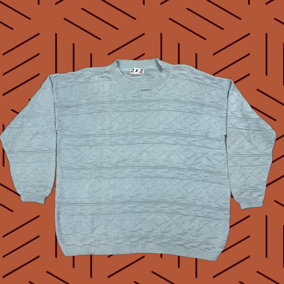 Coogi VINTAGE 90S BLUE COOGI STYLE KNIT PULLOVER SWEATER MENS XL Size US XL / EU 56 / 4 - 1 Thumbnail
