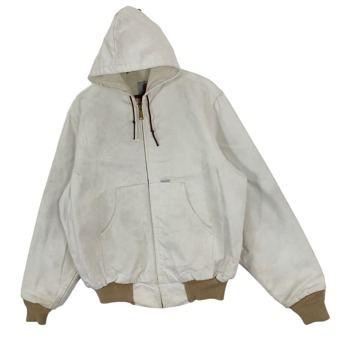 Carhartt 🔥🔥VINTAGE CARHATT WORKERS HOODIE BOMBER JACKET Size US L / EU 52-54 / 3 - 2 Thumbnail
