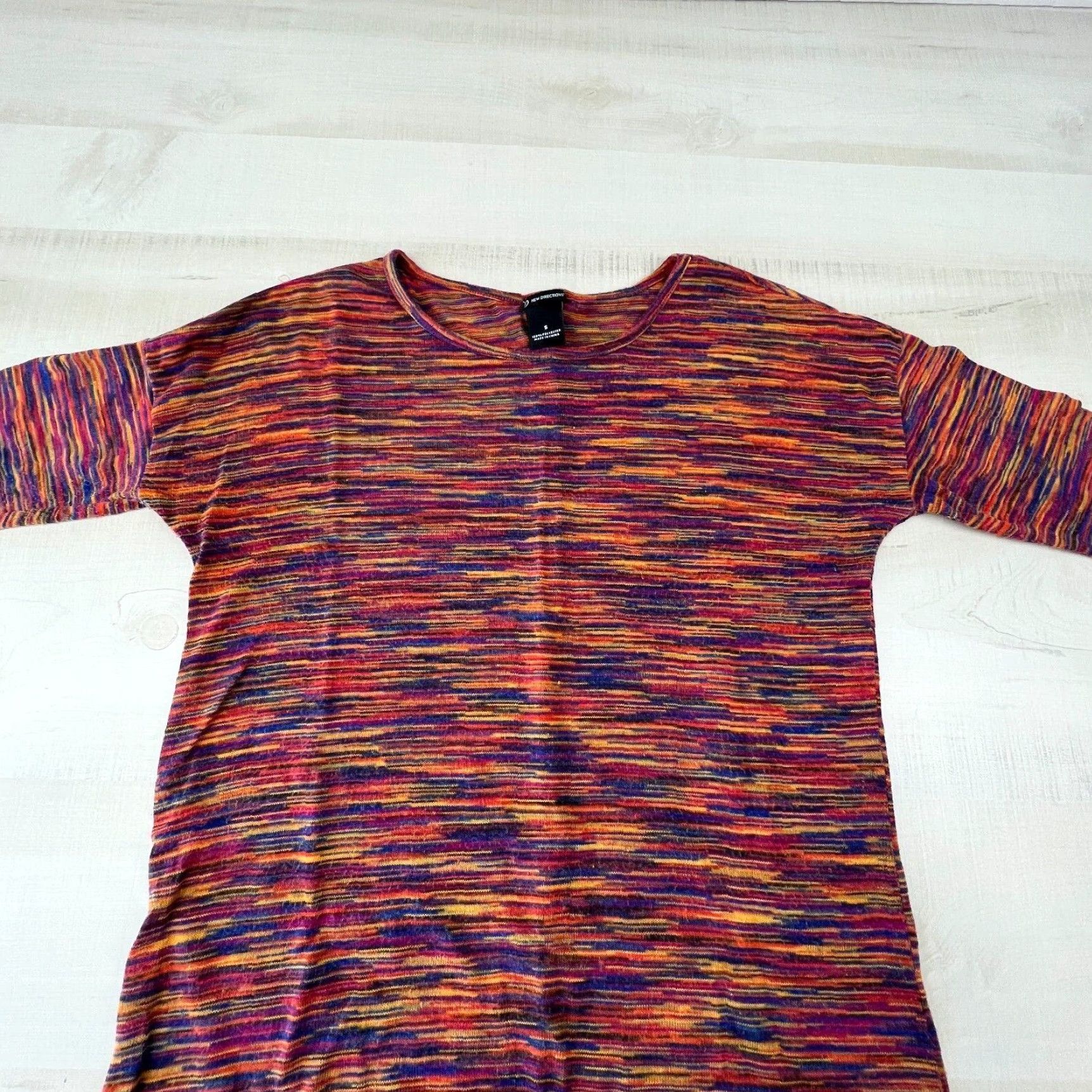 Vintage New Directions Womens Small Sweater Casual Boxy Soft Pullover 3/4 Sleeves Size S / US 4 / IT 40 - 2 Thumbnail