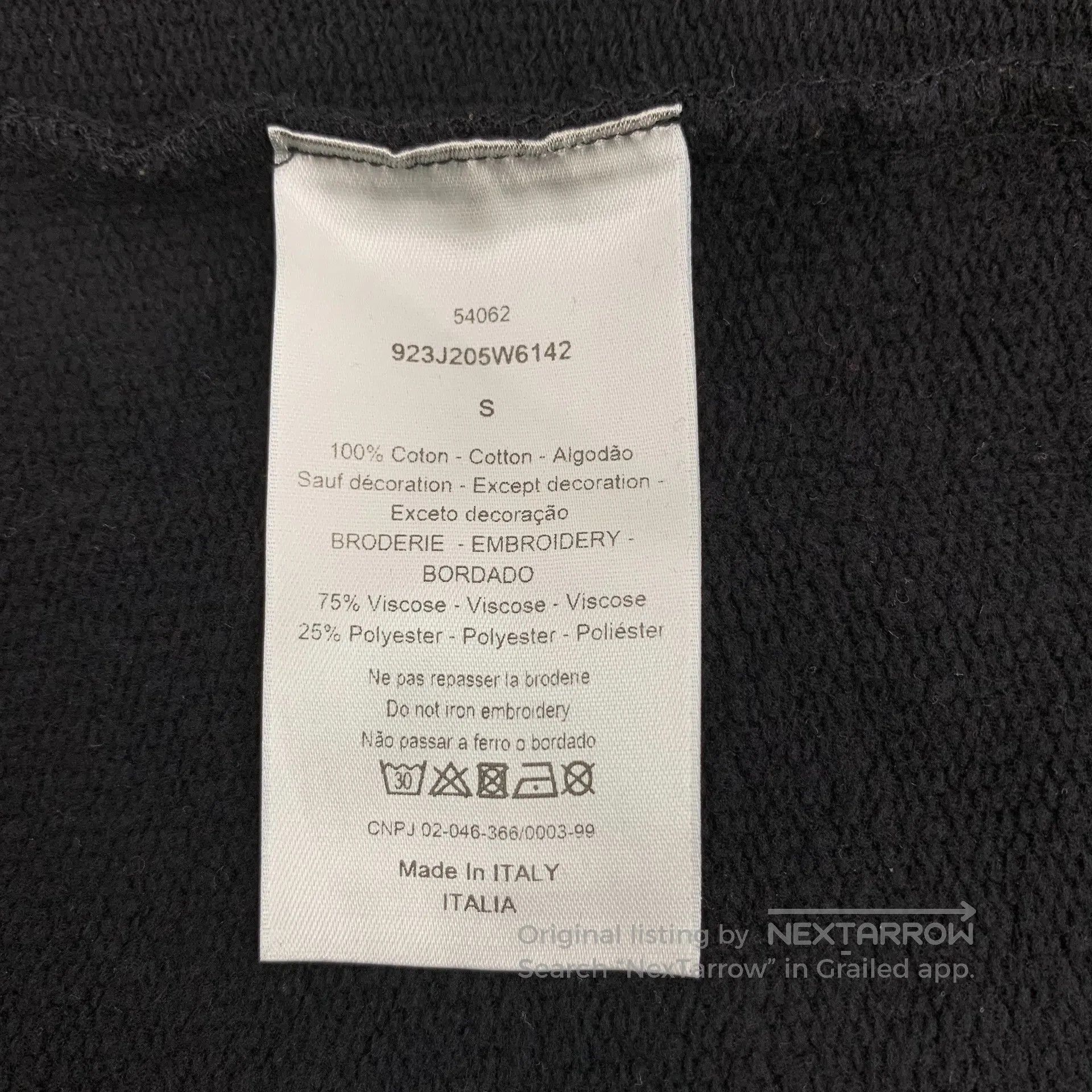 Dior Dior Black Bee Printed Cotton Hooded Zipper Long Sleeve Sw Size US S / EU 44-46 / 1 - 7 Thumbnail