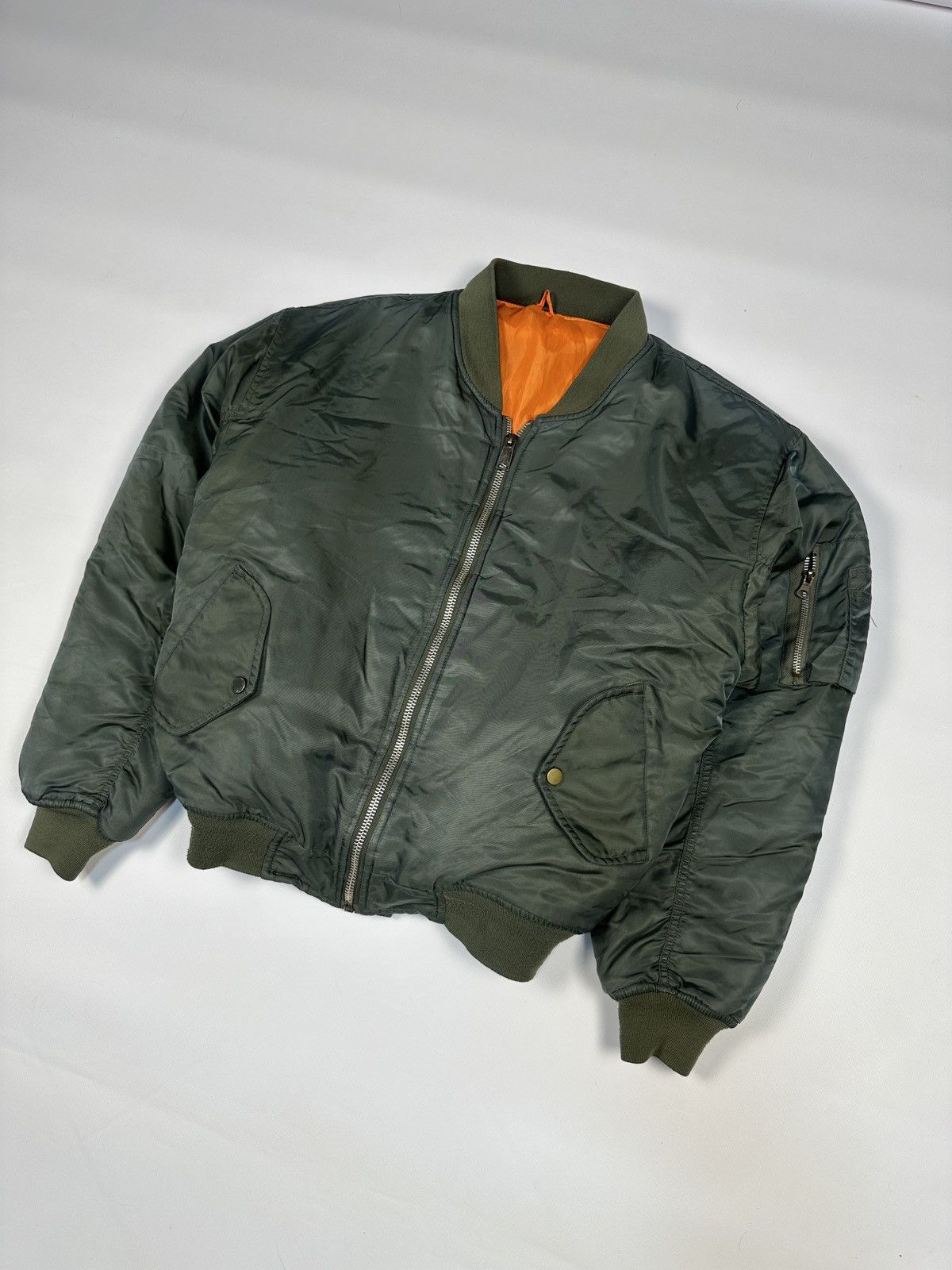 Avant Garde Y2K Vintage MA1 Bomber Jacket Streetwear Rare Style