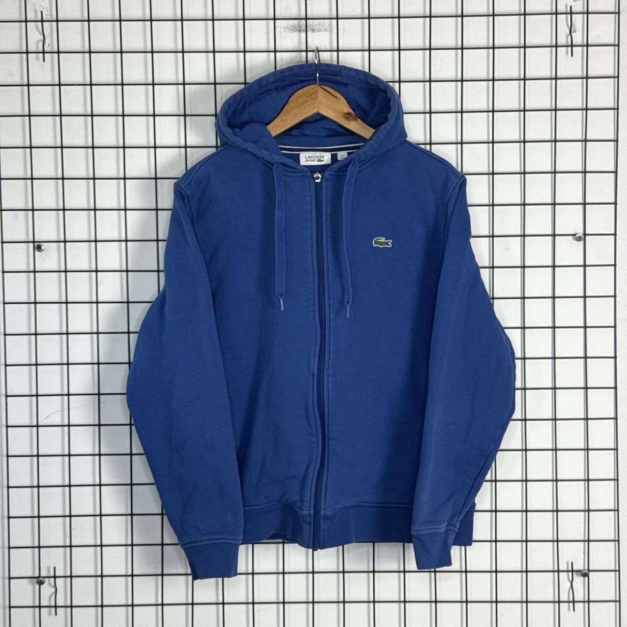Lacoste Lacoste Hoodie Zip Up Sweatshirt Blue Hooded Size US L / EU 52-54 / 3 - 1 Thumbnail