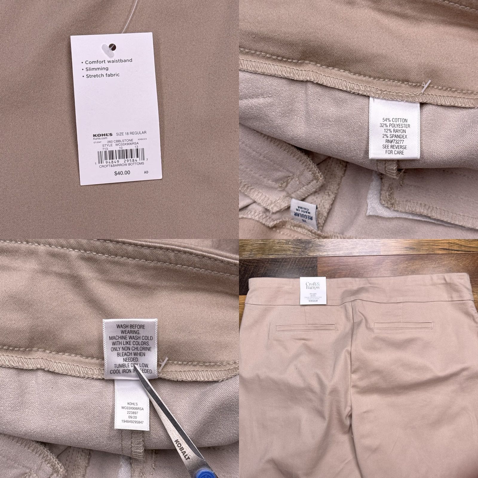 Croft & Barrow Croft & Barrow Capri Pants 18 Crocodile? (No) Actually: Croft & Barrow Effortless Stretch Capri Pants 18 Cobblestone Mid Rise Straight New Size 40" / US 18 - 8 Thumbnail