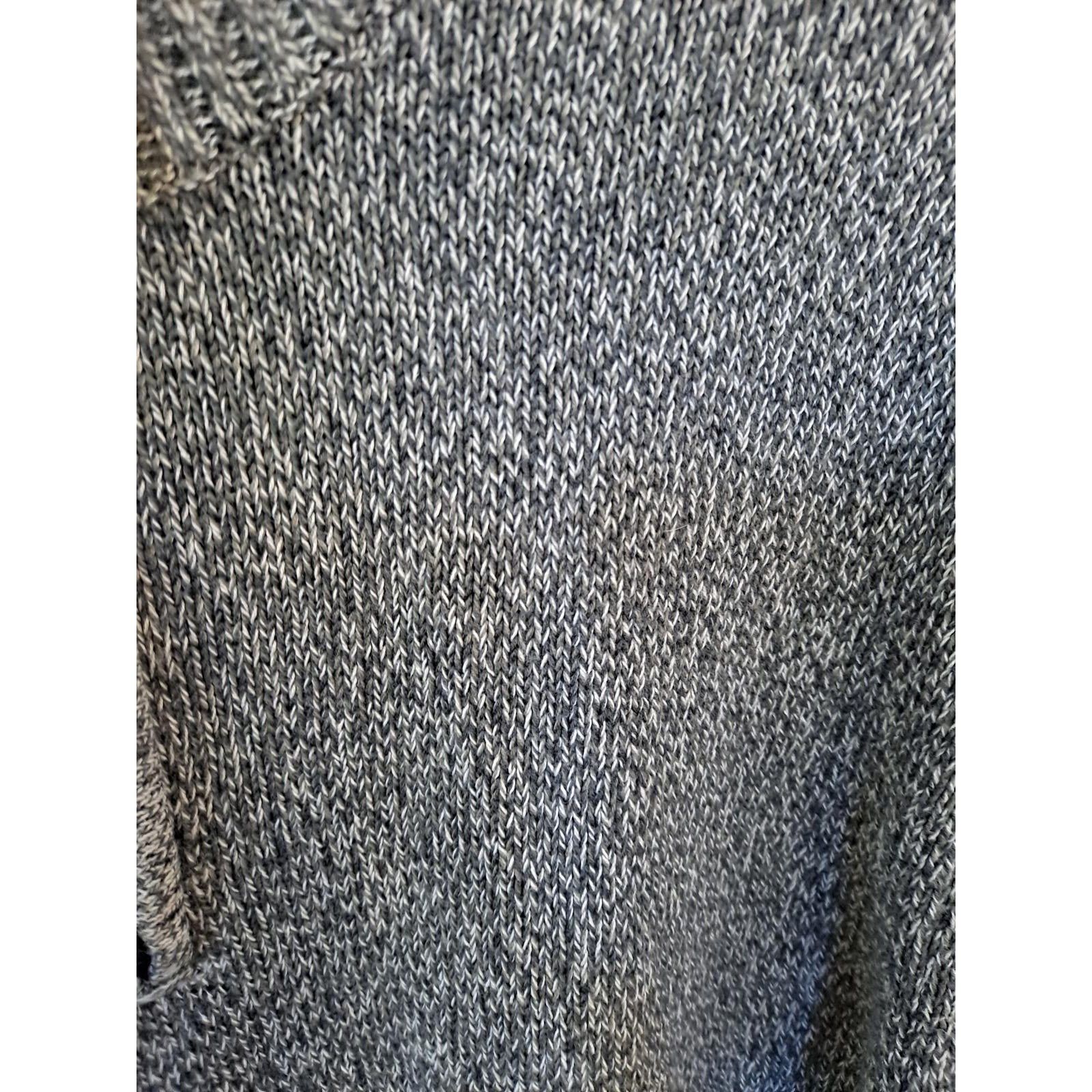 Other St John's Bay 1/4 Zip Marled Gray Sweater 100% Cotton Size 2 Size US XL / EU 56 / 4 - 4 Thumbnail