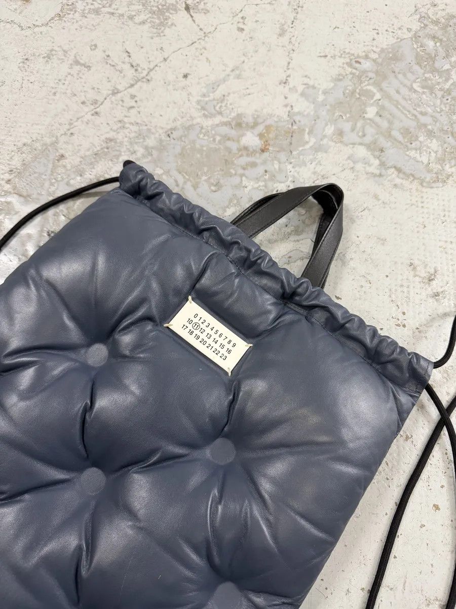 Maison Margiela Maison Margiela Navy Puffer Leather Backpack Size ONE SIZE - 6 Thumbnail