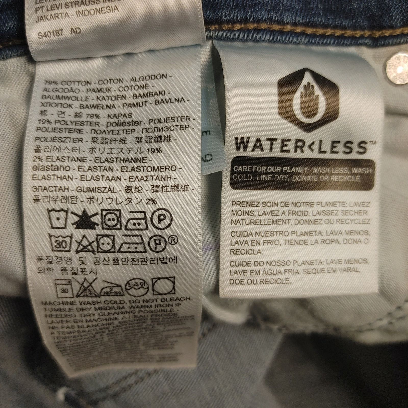 Other WaterLess Women's 29 Slimming Slim Denim Straight Leg Jeans Size 29" - 4 Thumbnail