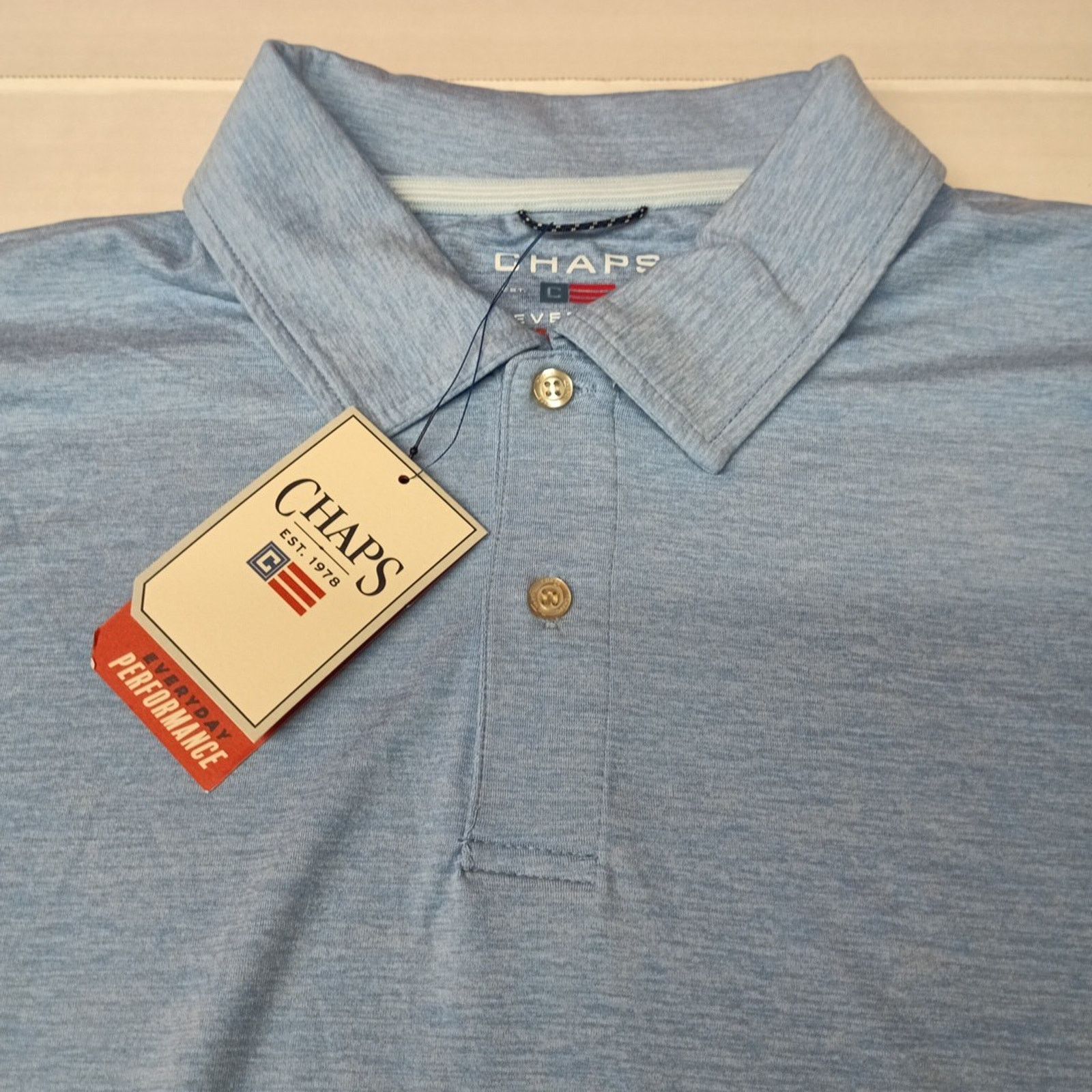 Chaps Chaps Everyday Performance Polo Shirt Men's Size 2XL Blue Size US XXL / EU 58 / 5 - 2 Thumbnail
