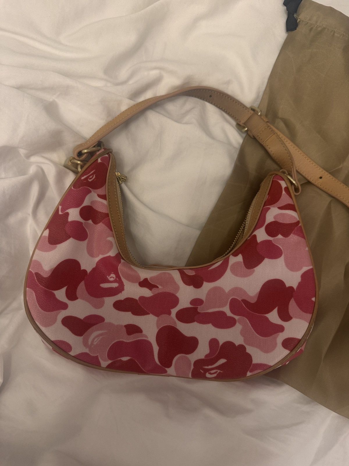 Bape Bape ss25 pink camo shoulder bag Size ONE SIZE - 3 Thumbnail