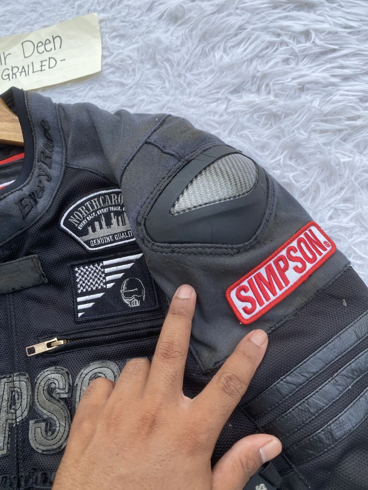 ICON Motorsports Rare Vintage Simpson Biker Racing Jacket Size US M / EU 48-50 / 2 - 15 Thumbnail