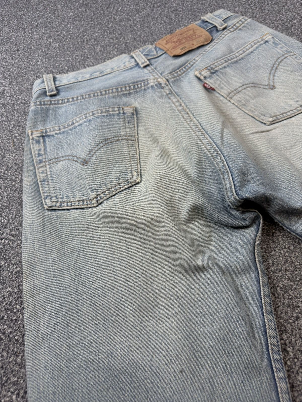 Levi's Vintage Clothing Vintage Levi’s 501 USA 90s Distressed Fade Denim Size US 29 - 8 Thumbnail