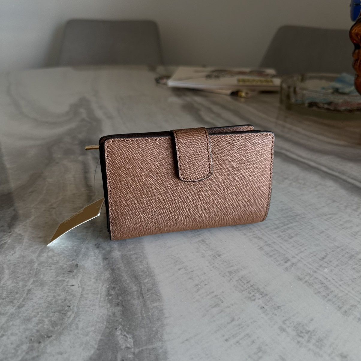 Michael Kors Michael Kors Medium Crossgrain Brown Leather Wallet Size ONE SIZE - 3 Thumbnail