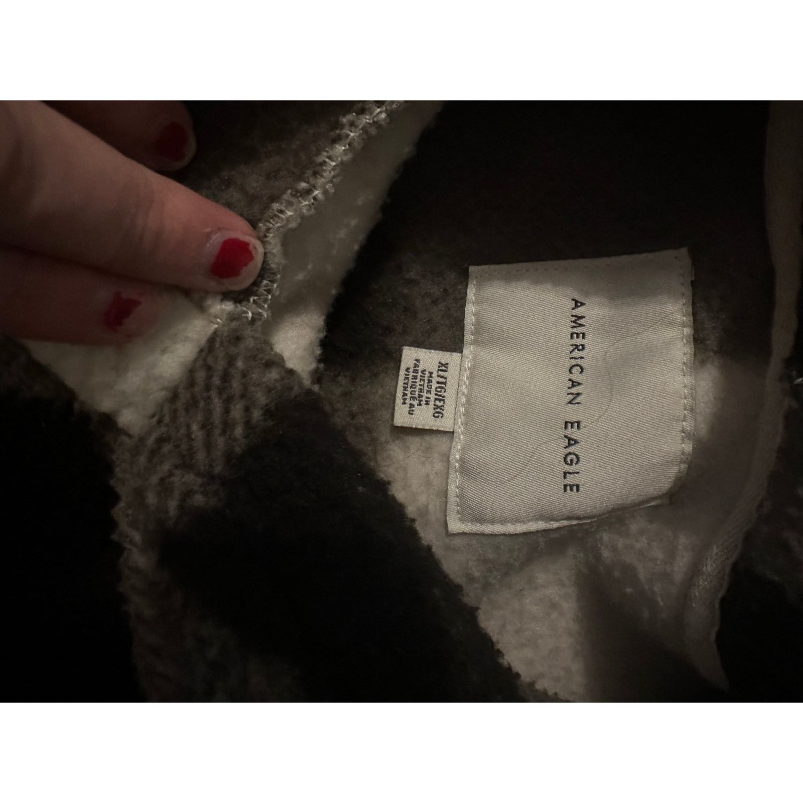 American Eagle Outfitters American Eagle buffalo plaid sherpa hoodie XL Size XL / US 12-14 / IT 48-50 - 3 Thumbnail