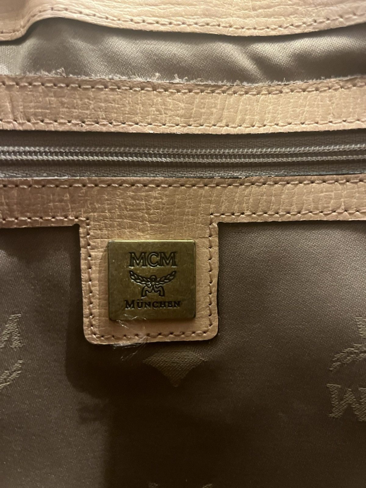 MCM Vintage MCM Cognac Visetos Monogram Canvas Shoulder bag Size ONE SIZE - 9 Thumbnail