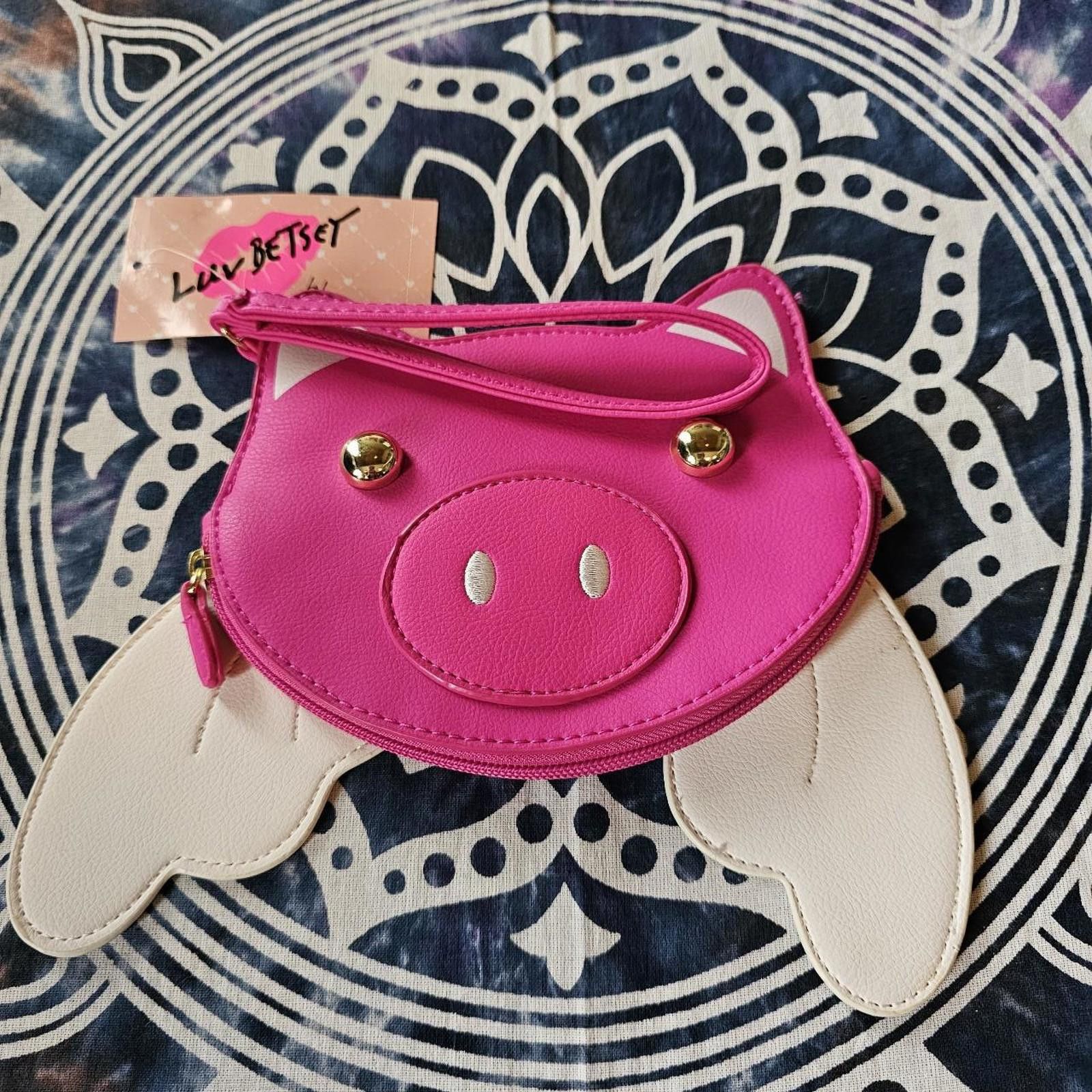 Designer Betsey Johnson When Pigs Fly Coin Purse Size ONE SIZE - 5 Thumbnail