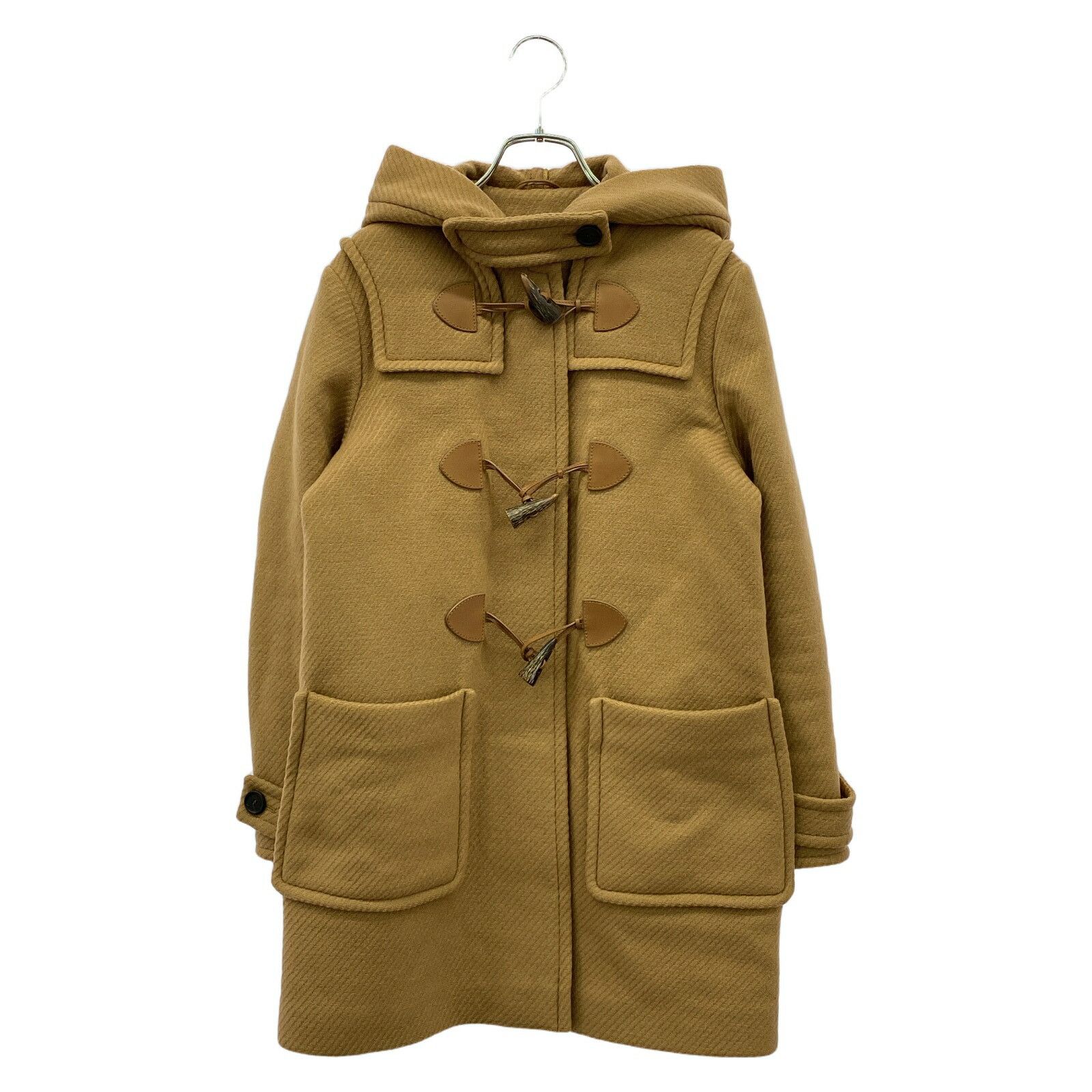 Prada Prada Camel Wool Coat Leather Outerwear