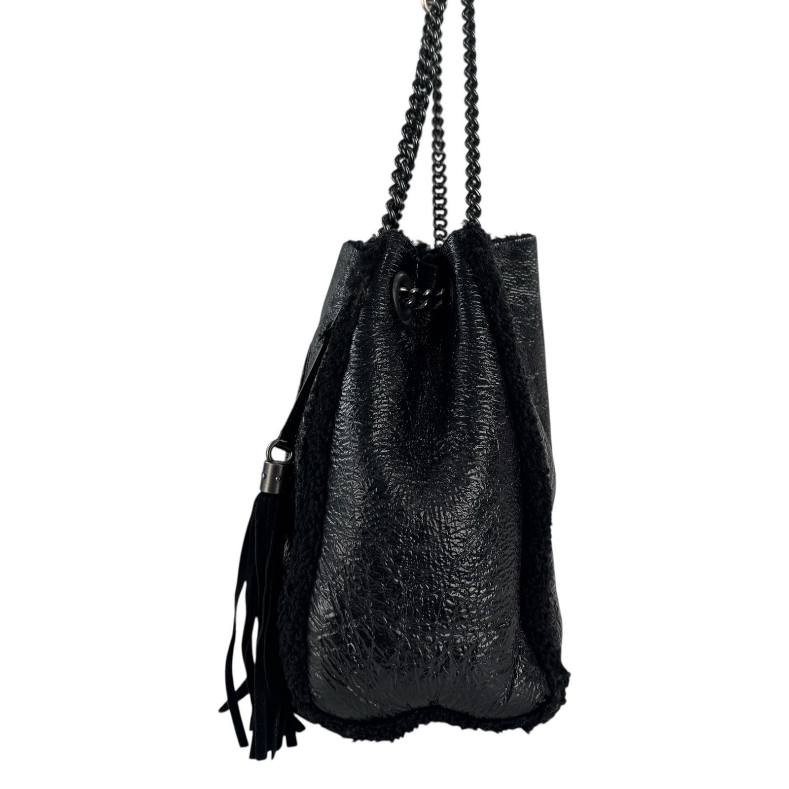 Gucci Gucci Soho Shearling Double Chain Bag Size ONE SIZE - 4 Thumbnail