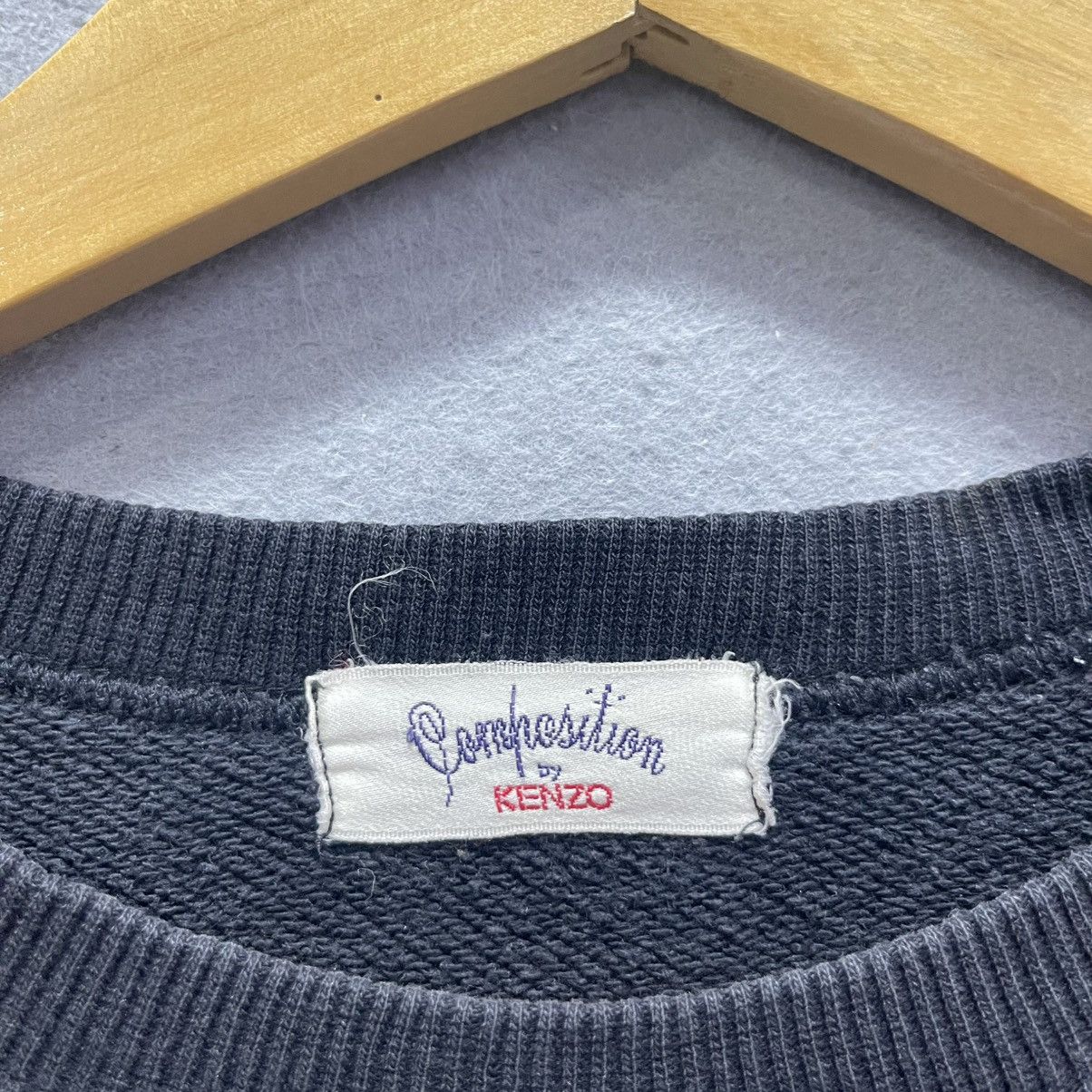 Composition by Kenzo Vintage 1980s–1990s Composition Kenzo Script Logo Sweatshirt Size US M / EU 48-50 / 2 - 8 Thumbnail