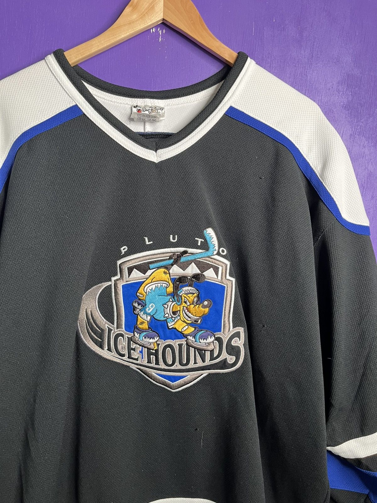 Disney × NHL × Vintage Vintage 90s Disney Pluto icehounds hockey jersey Size US XXL / EU 58 / 5 - 3 Thumbnail