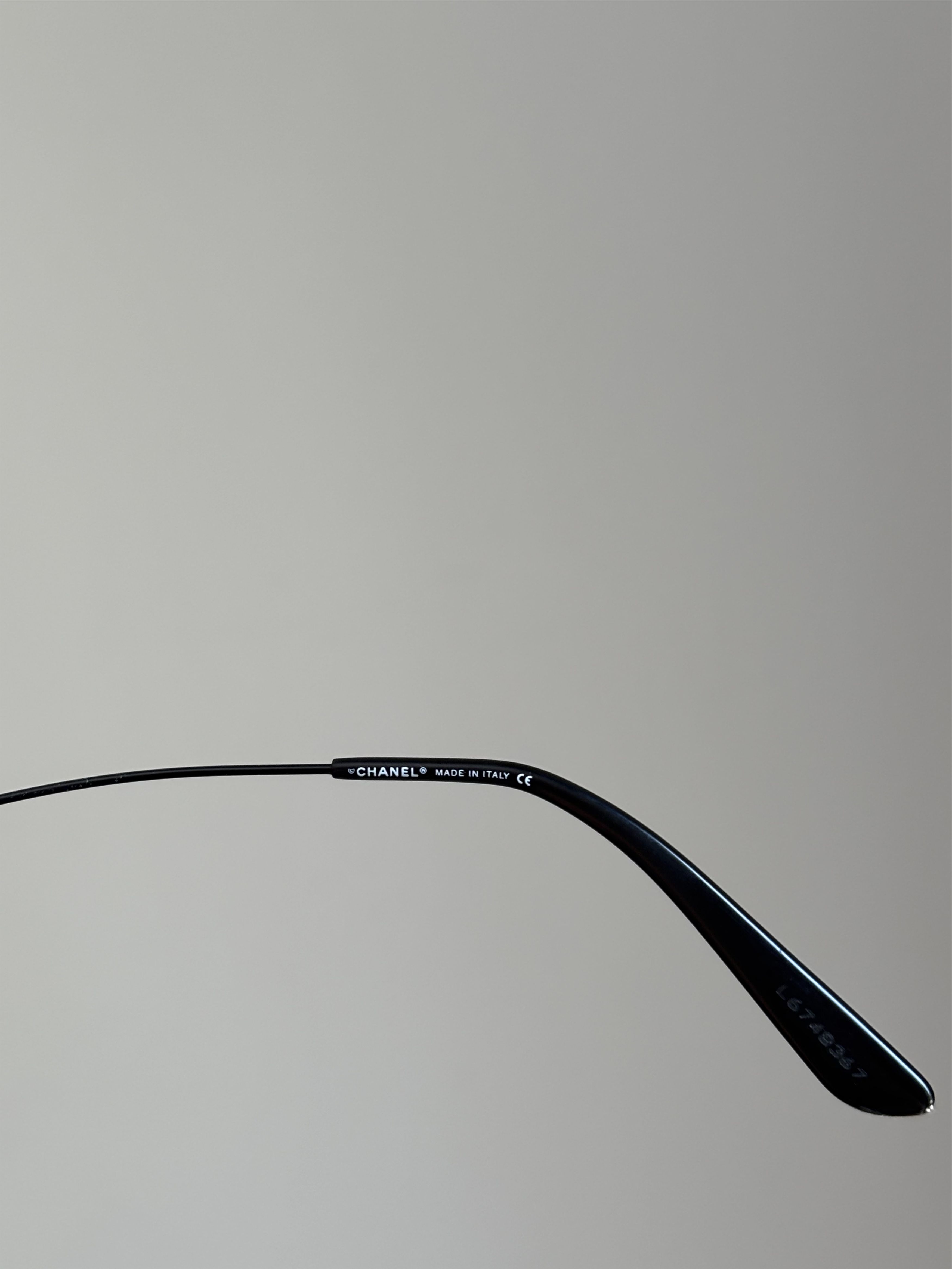 Chanel Chanel Sunglasses 4077-H CC Rhinestone Rimless 4017 Vintage Size ONE SIZE - 7 Thumbnail