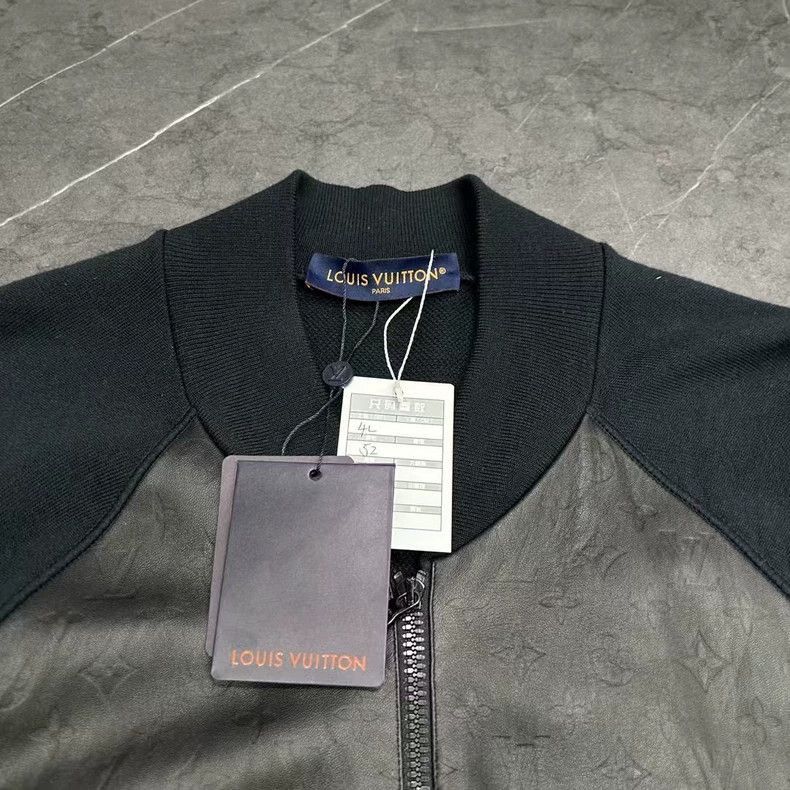 Louis Vuitton Louis Vuitton Louis Vuitton Black Leather Wool Jacket-2506 Size US L / EU 52-54 / 3 - 7 Thumbnail